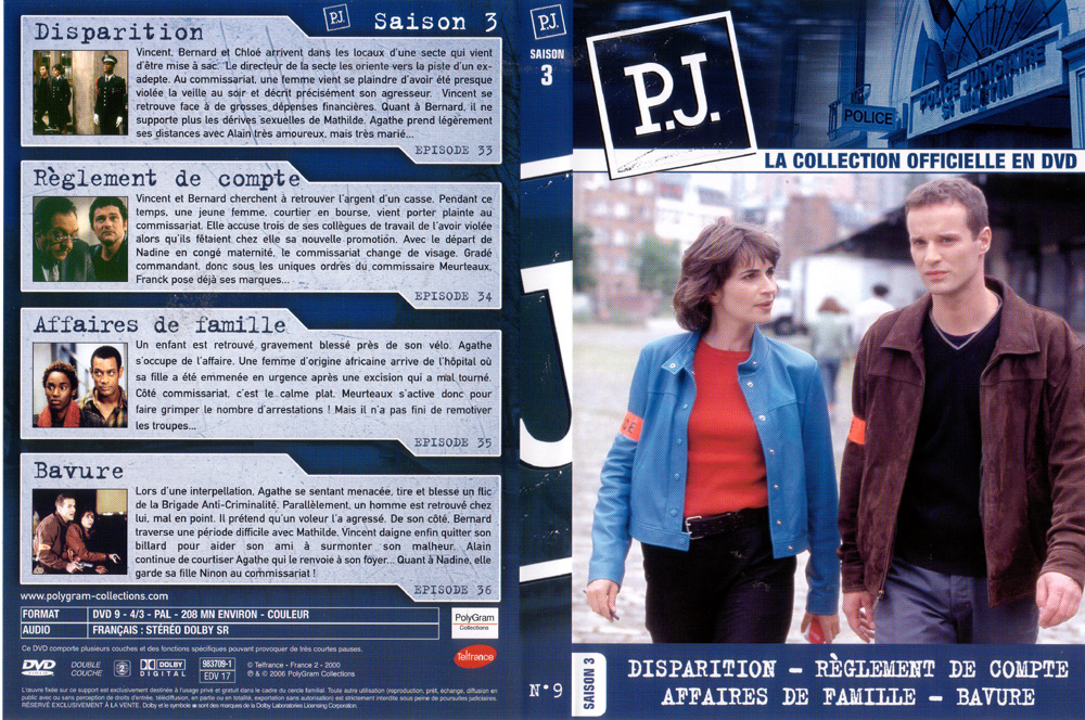 Jaquette DVD PJ saison 1 vol 9