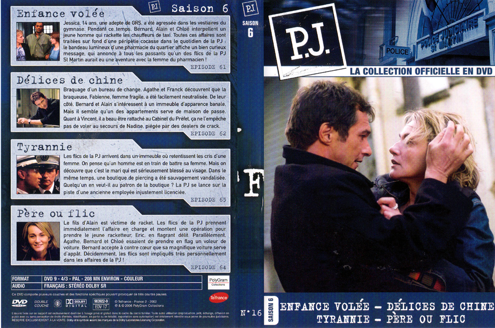 Jaquette DVD PJ saison 5 vol 16