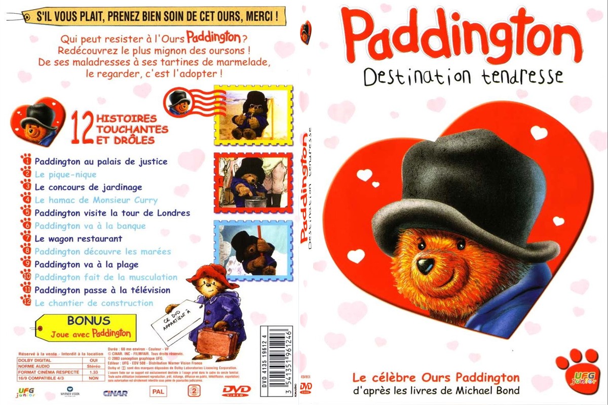 Jaquette DVD Paddington destination tendresse - SLIM