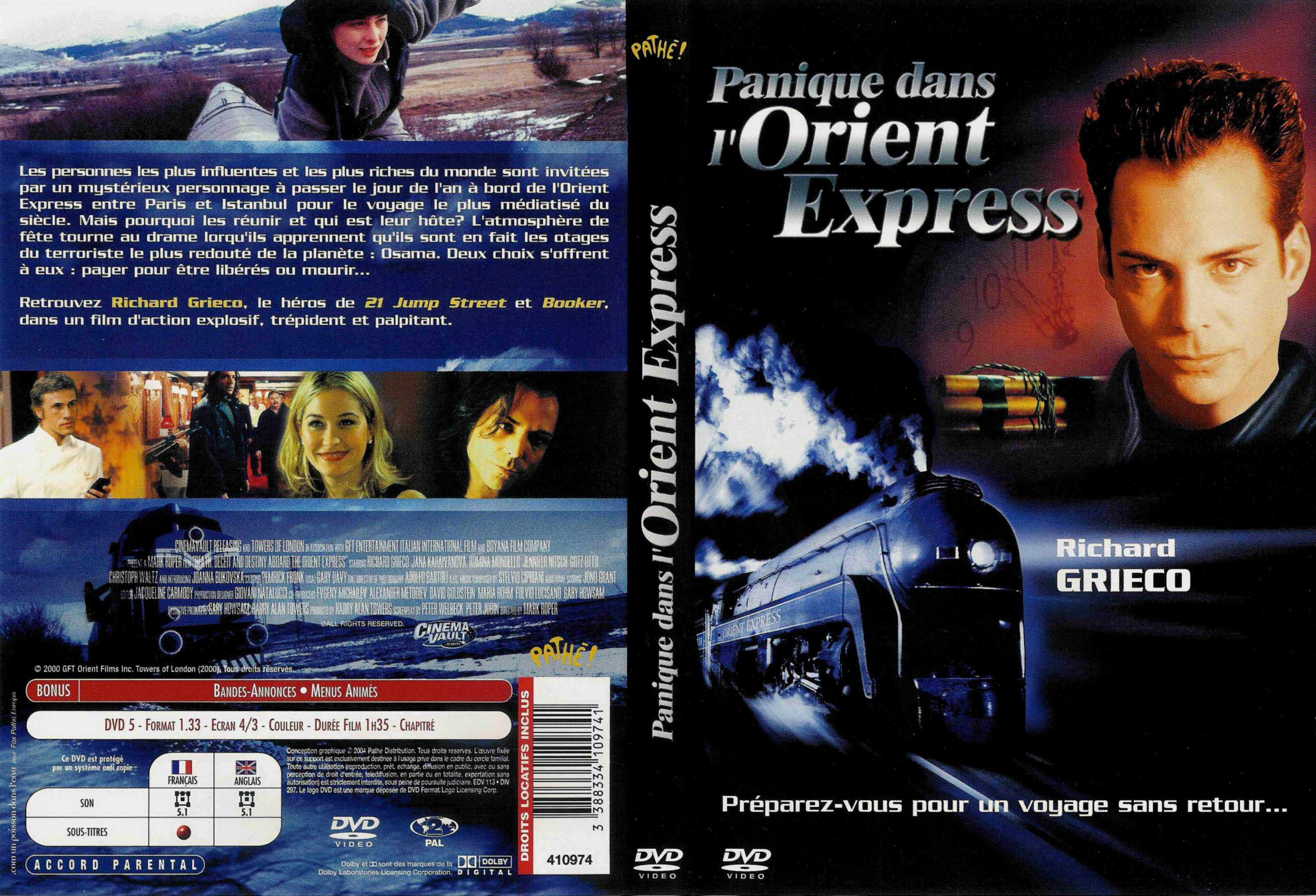 Jaquette DVD Panique dans l