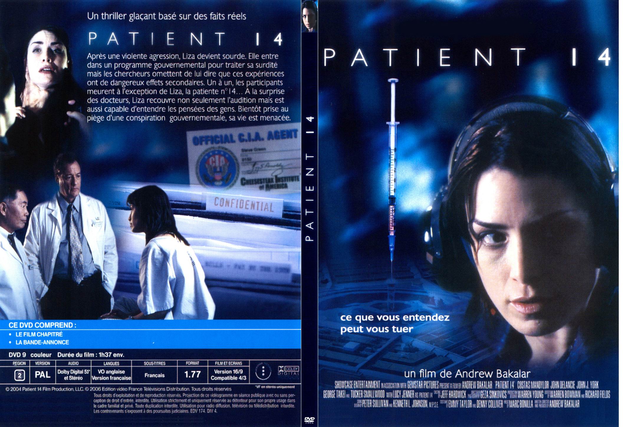 Jaquette DVD Patient 14 - SLIM