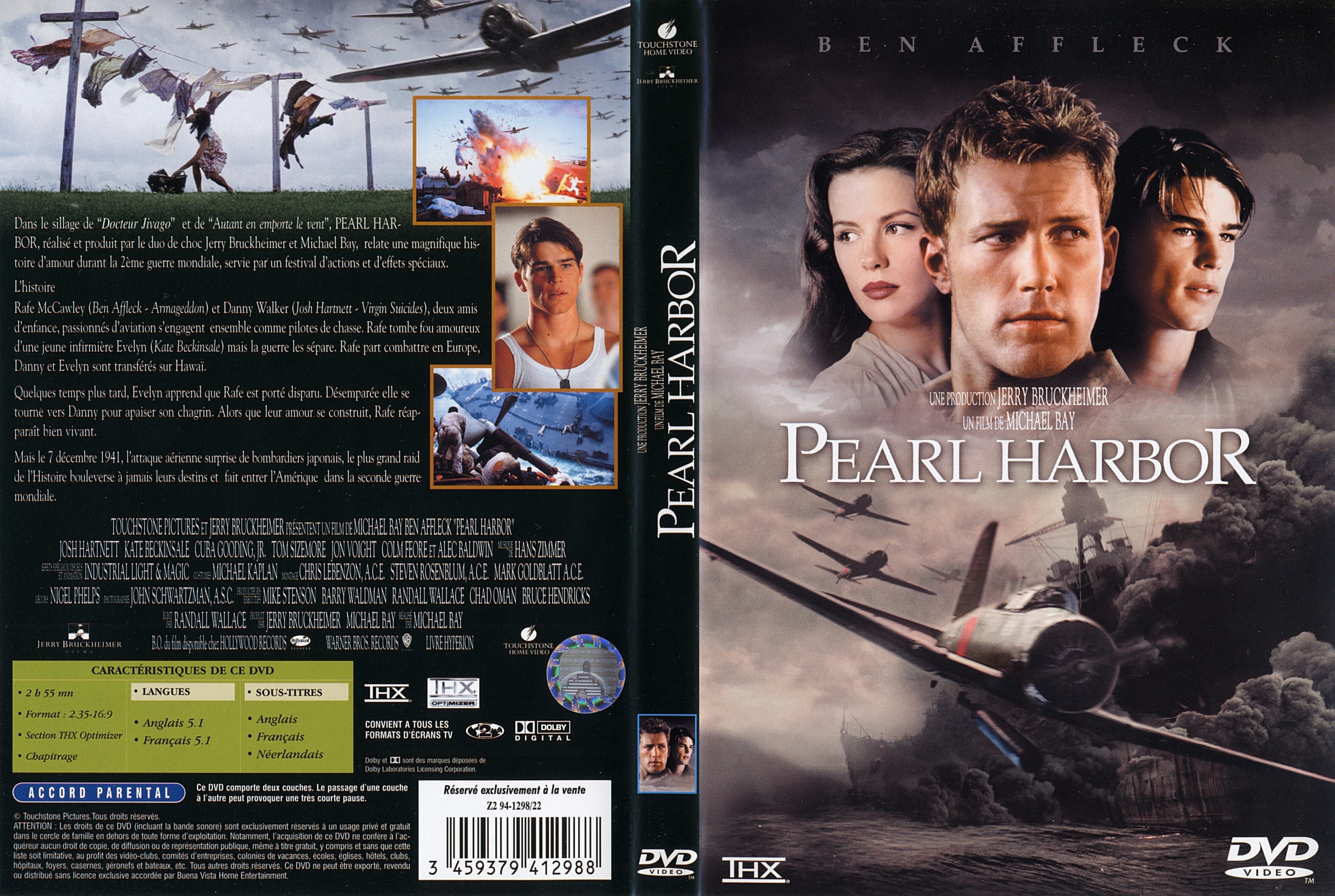 Jaquette DVD Pearl harbor
