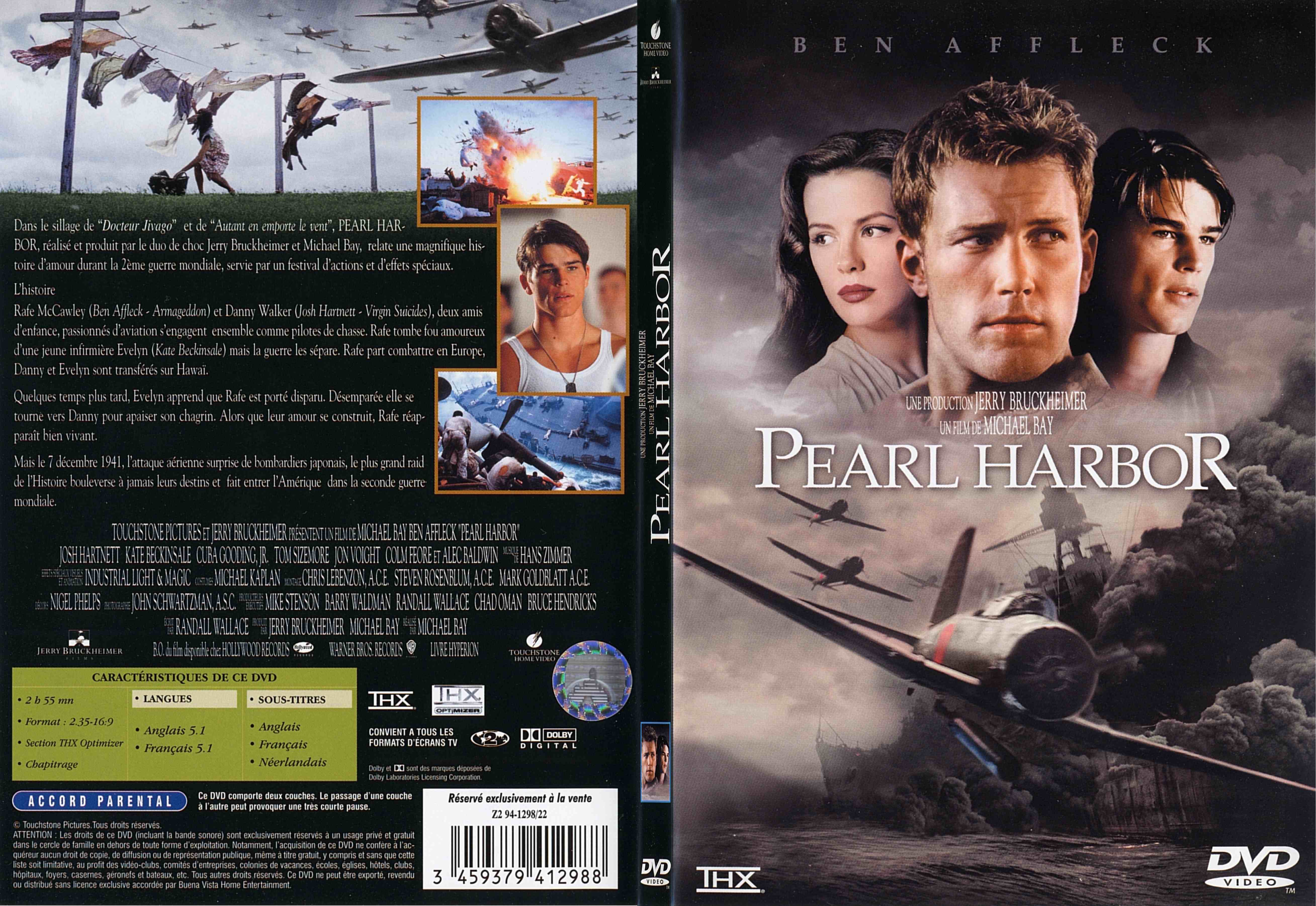 Jaquette DVD Pearl harbor - SLIM v2