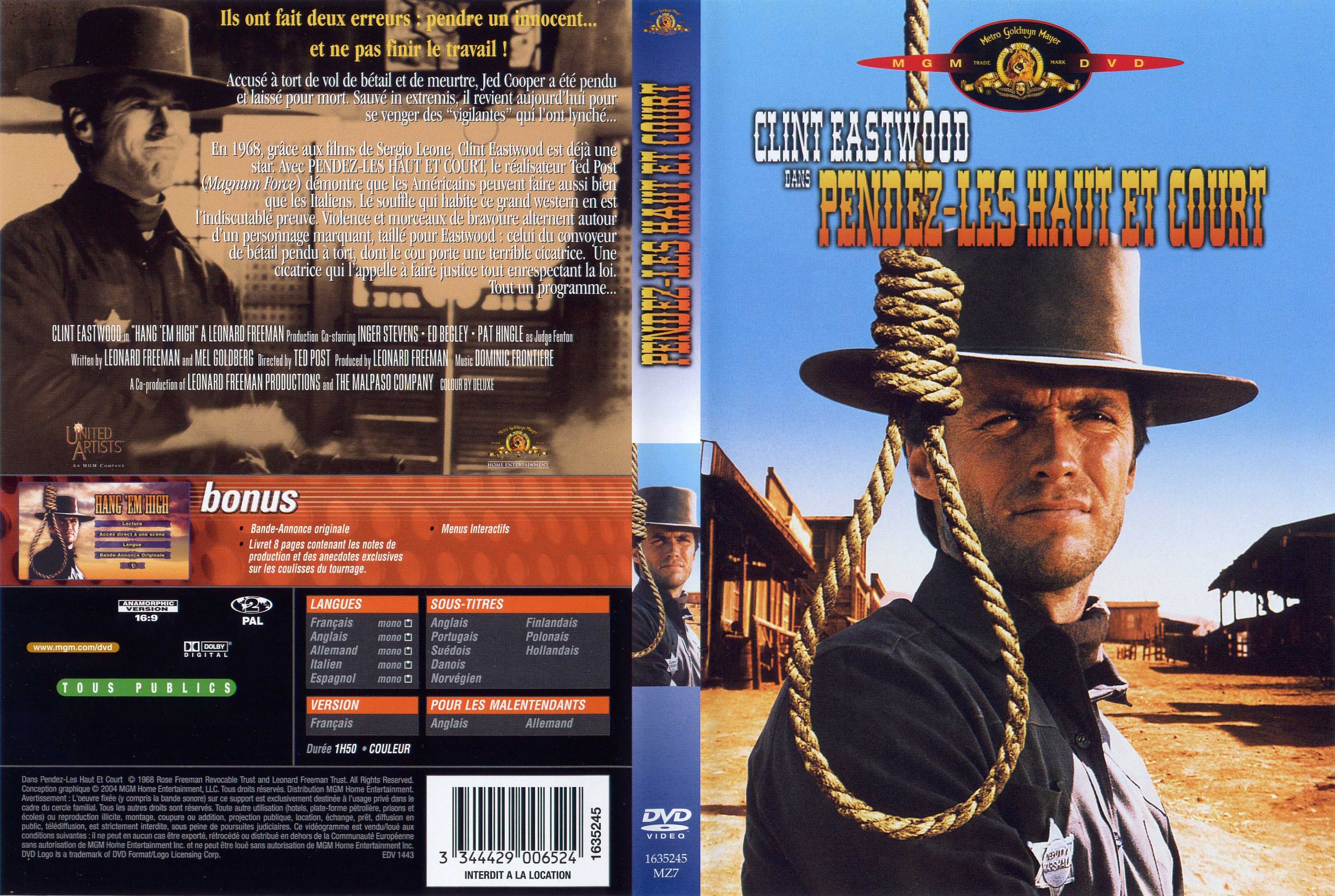 Jaquette DVD Pendez-les haut et court