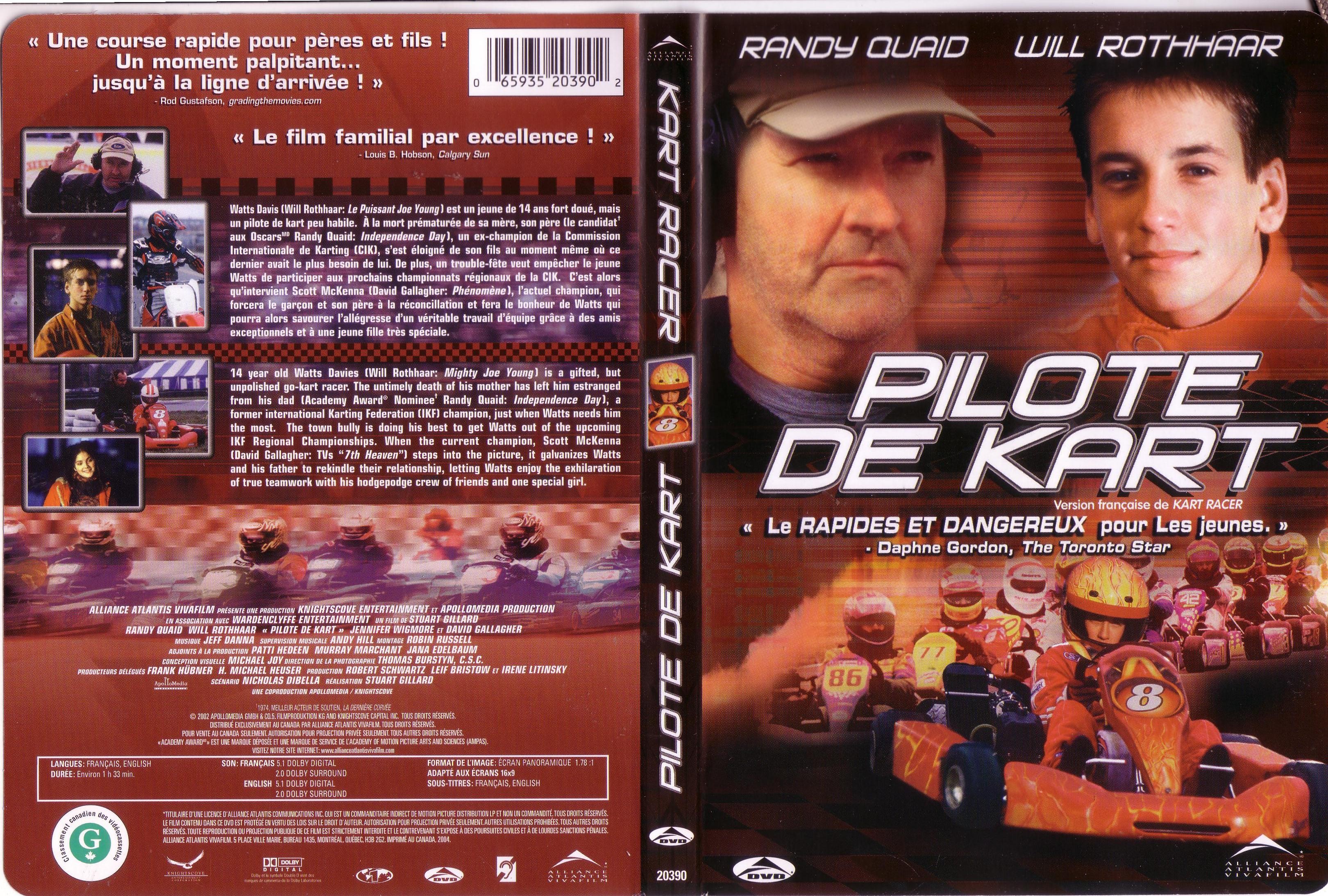 Jaquette DVD Pilote de kart