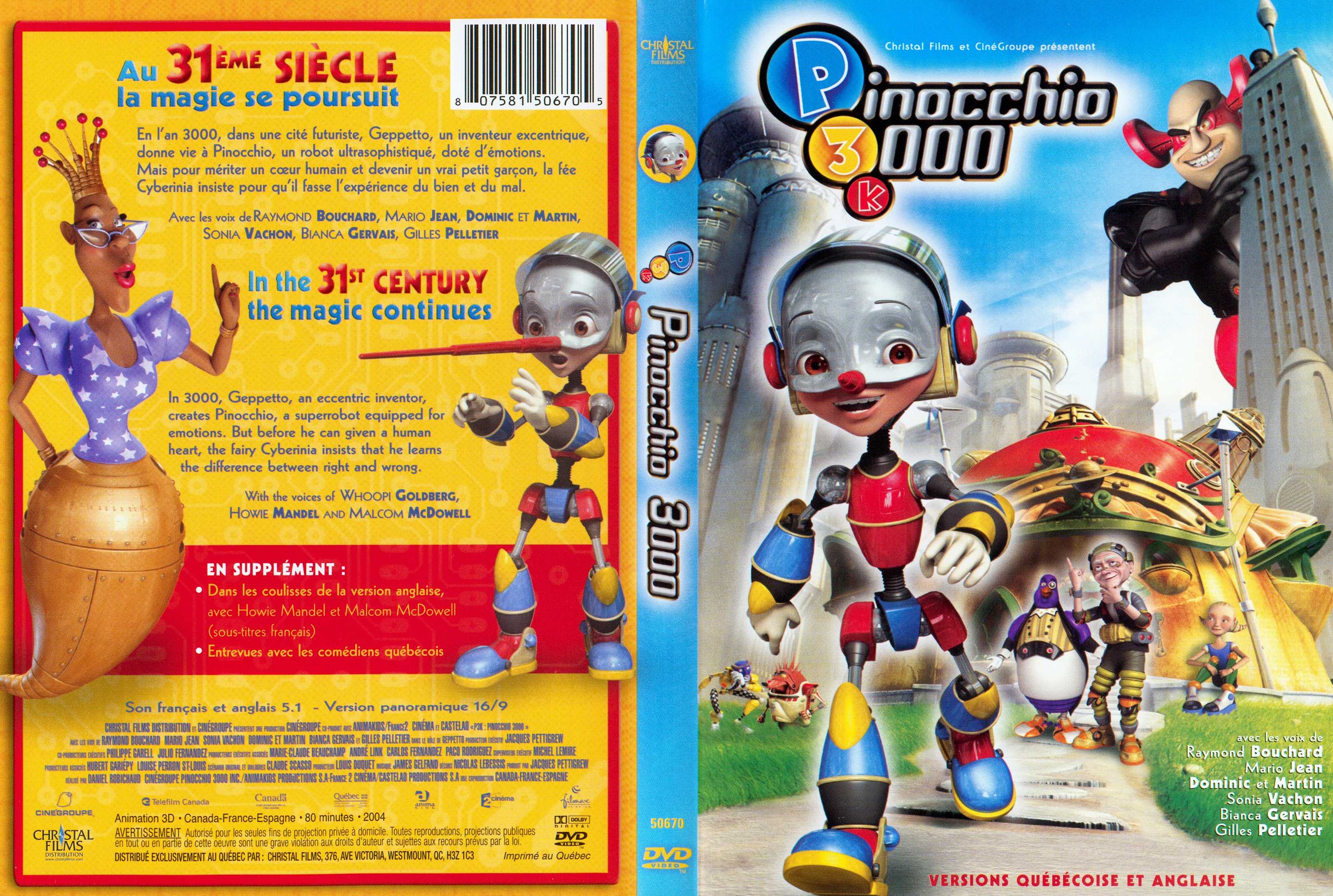 Jaquette DVD Pinocchio 3000 K