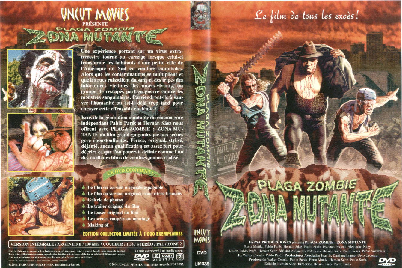 Jaquette DVD Plaga zombie zone mutante