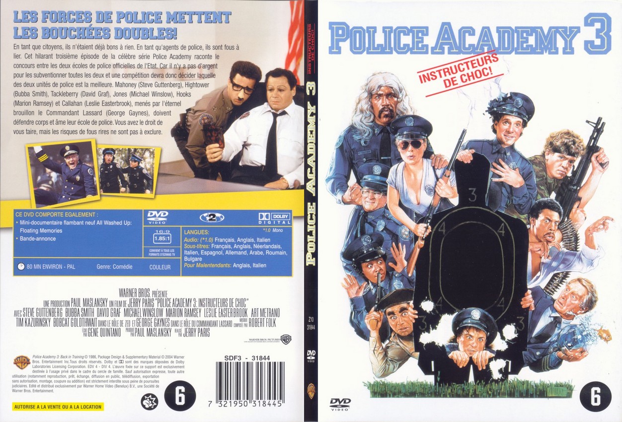 Jaquette DVD Police Academy 3 - SLIM