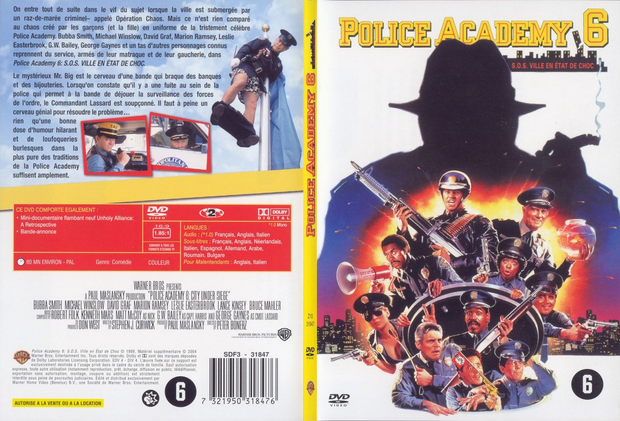 Jaquette DVD Police Academy 6 - SLIM