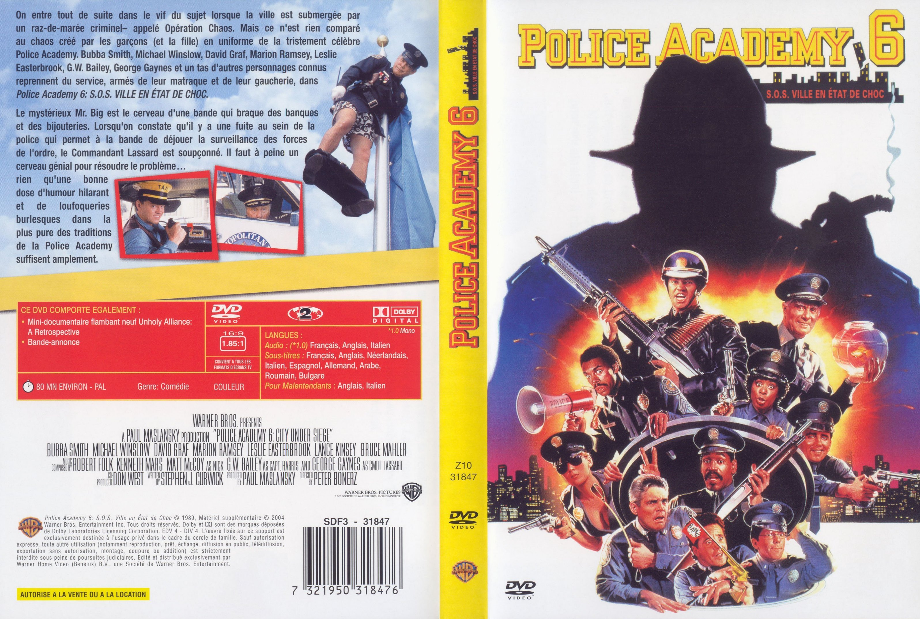 Jaquette DVD Police academy 6