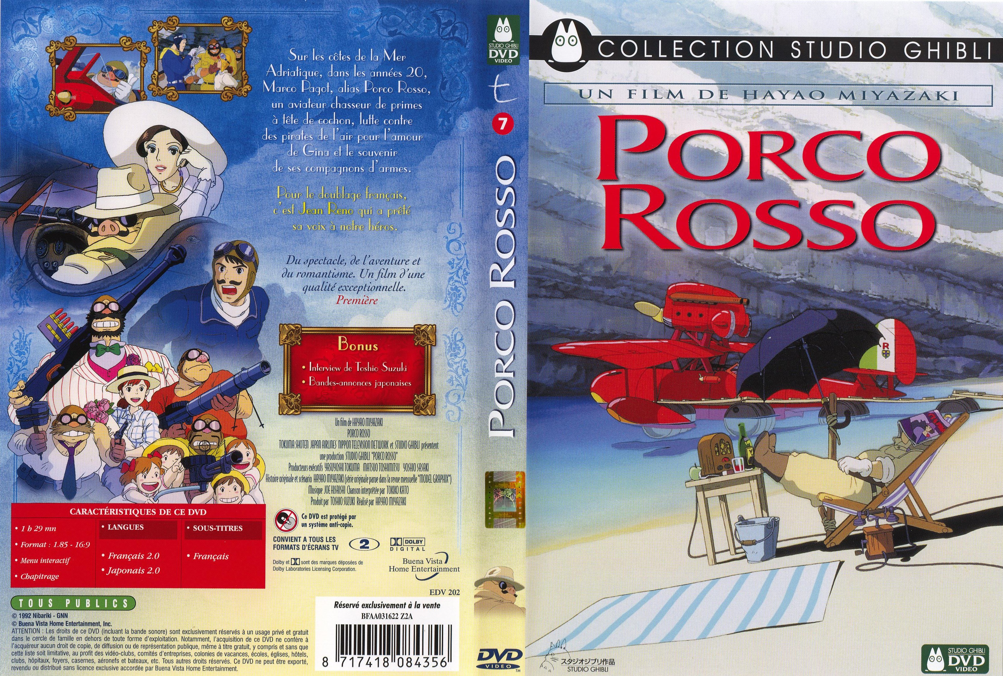 Jaquette DVD Porco Rosso