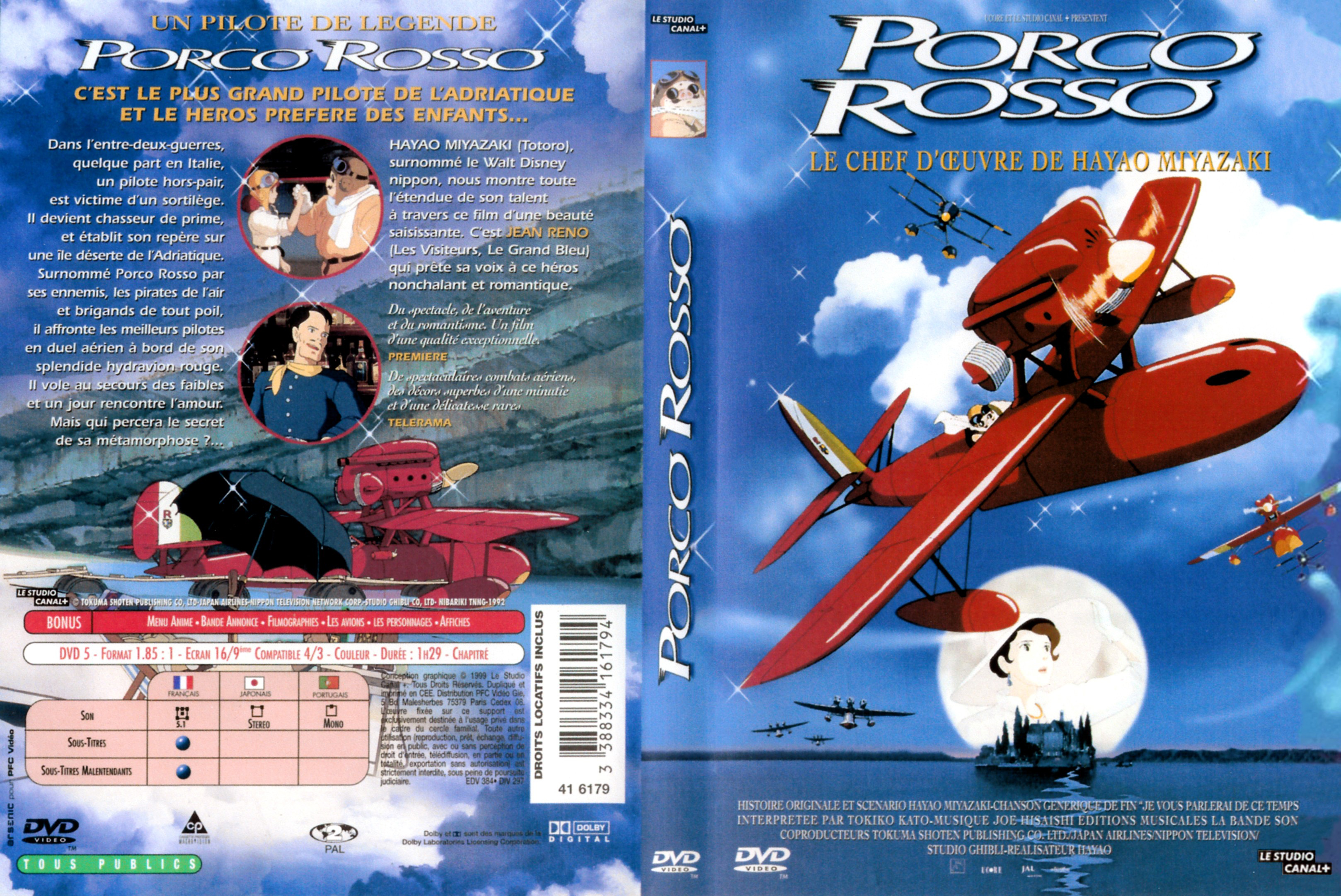 Jaquette DVD Porco Rosso v2