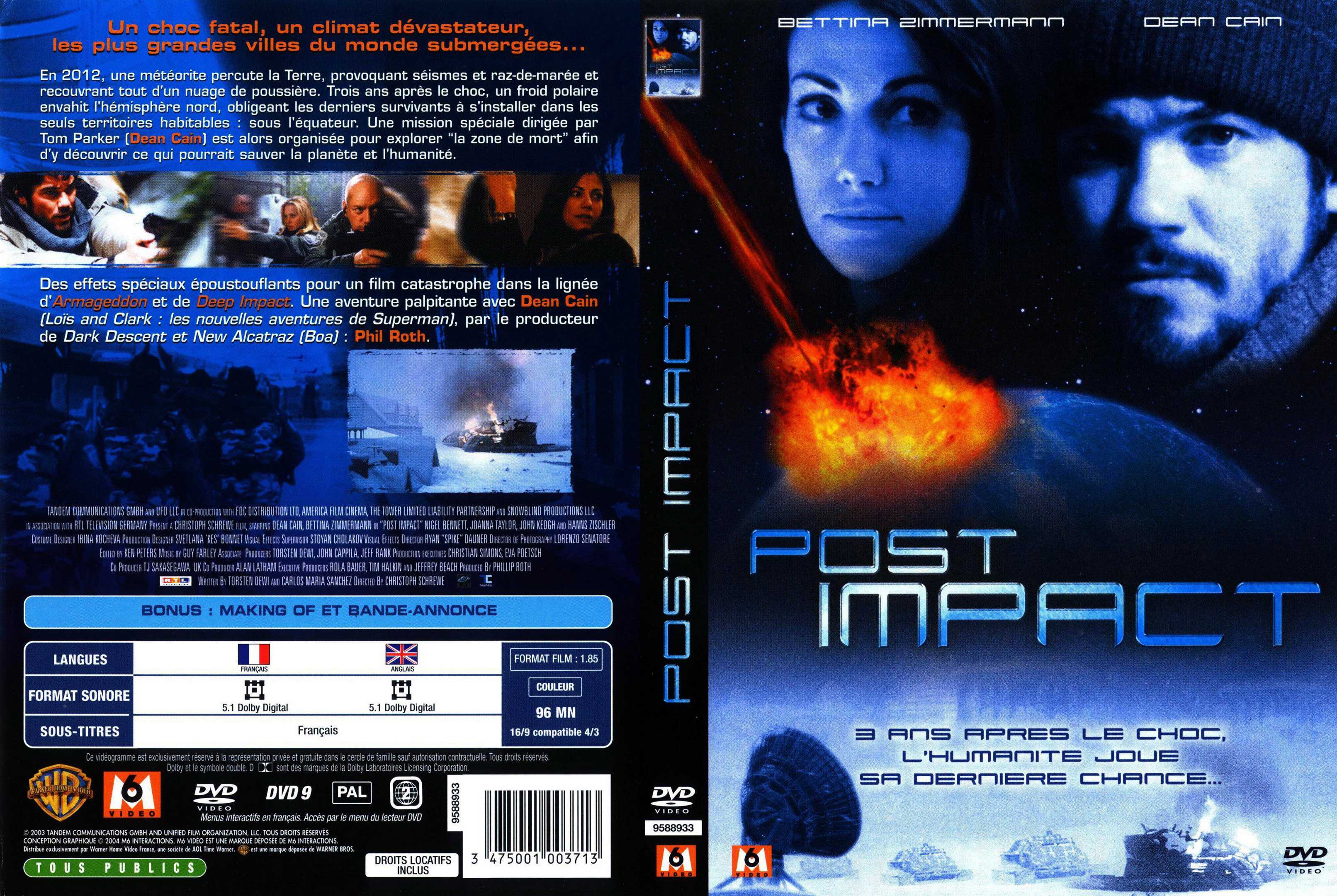 Jaquette DVD Post impact