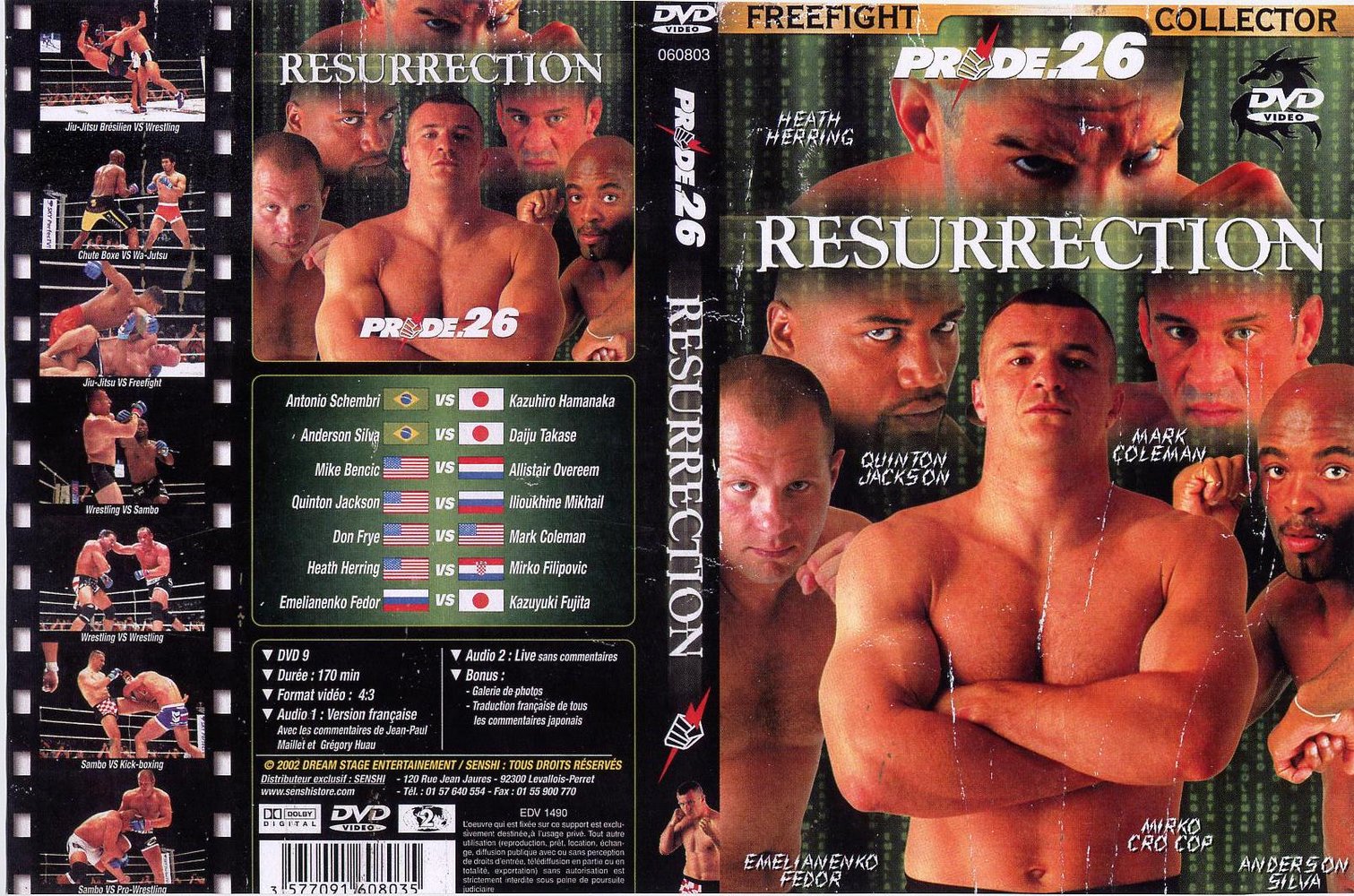 Jaquette DVD Pride 26 resurrection