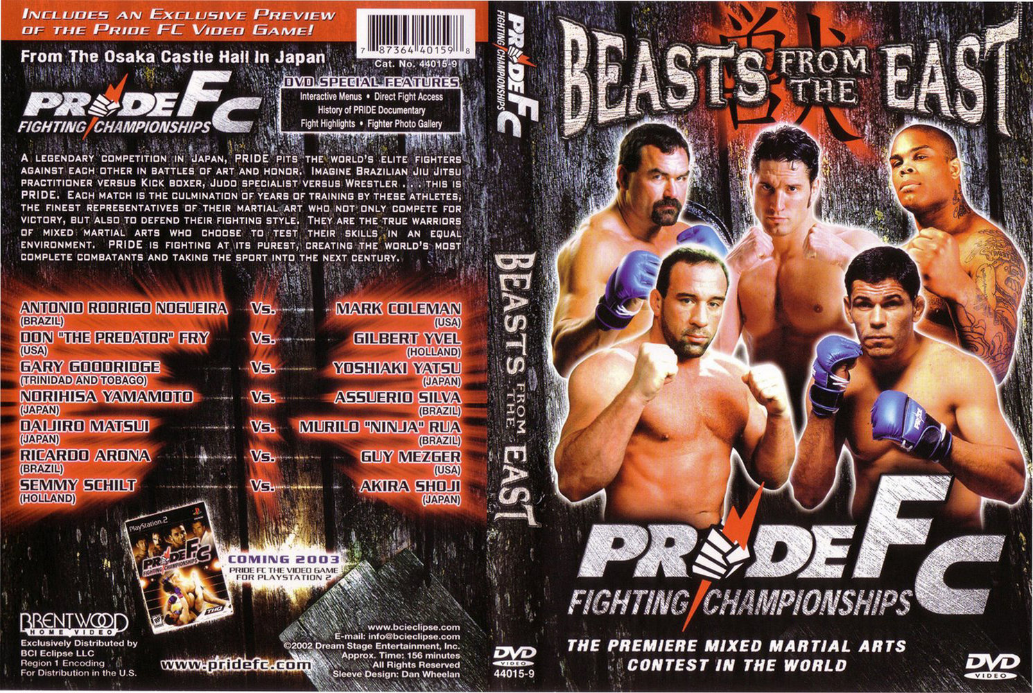 Jaquette DVD Pride Fc Beasts from the East