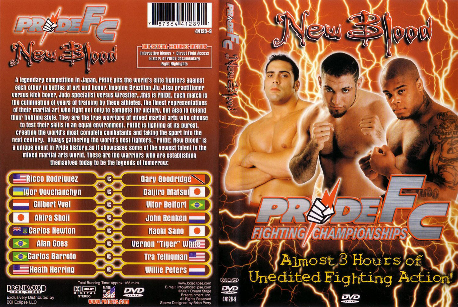 Jaquette DVD Pride Fc New Blood