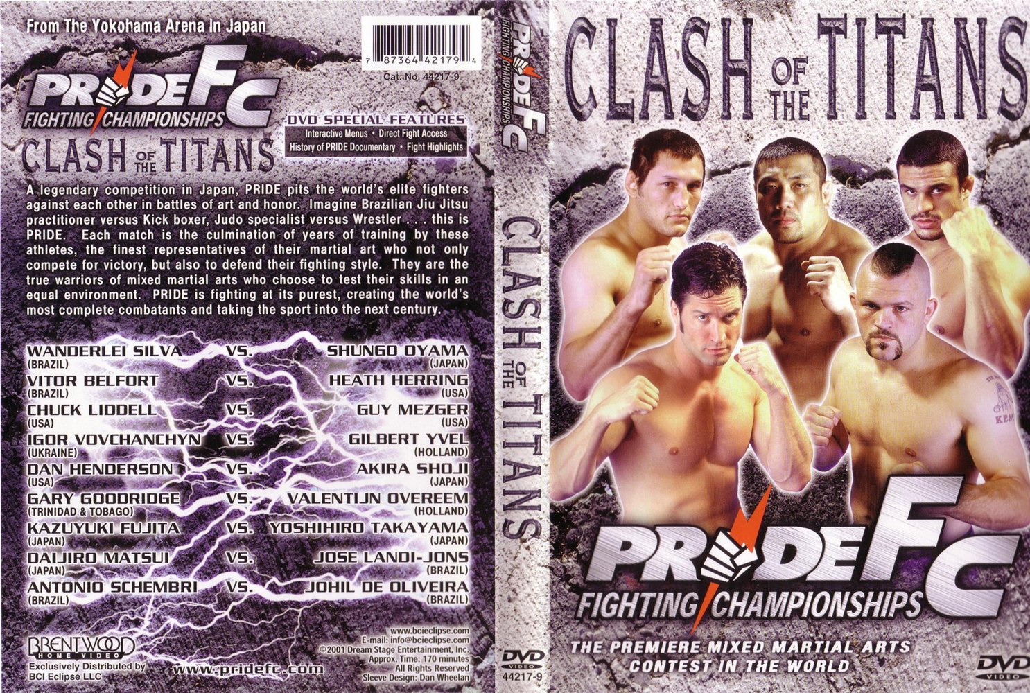 Jaquette DVD Pride Fc clash of the titans