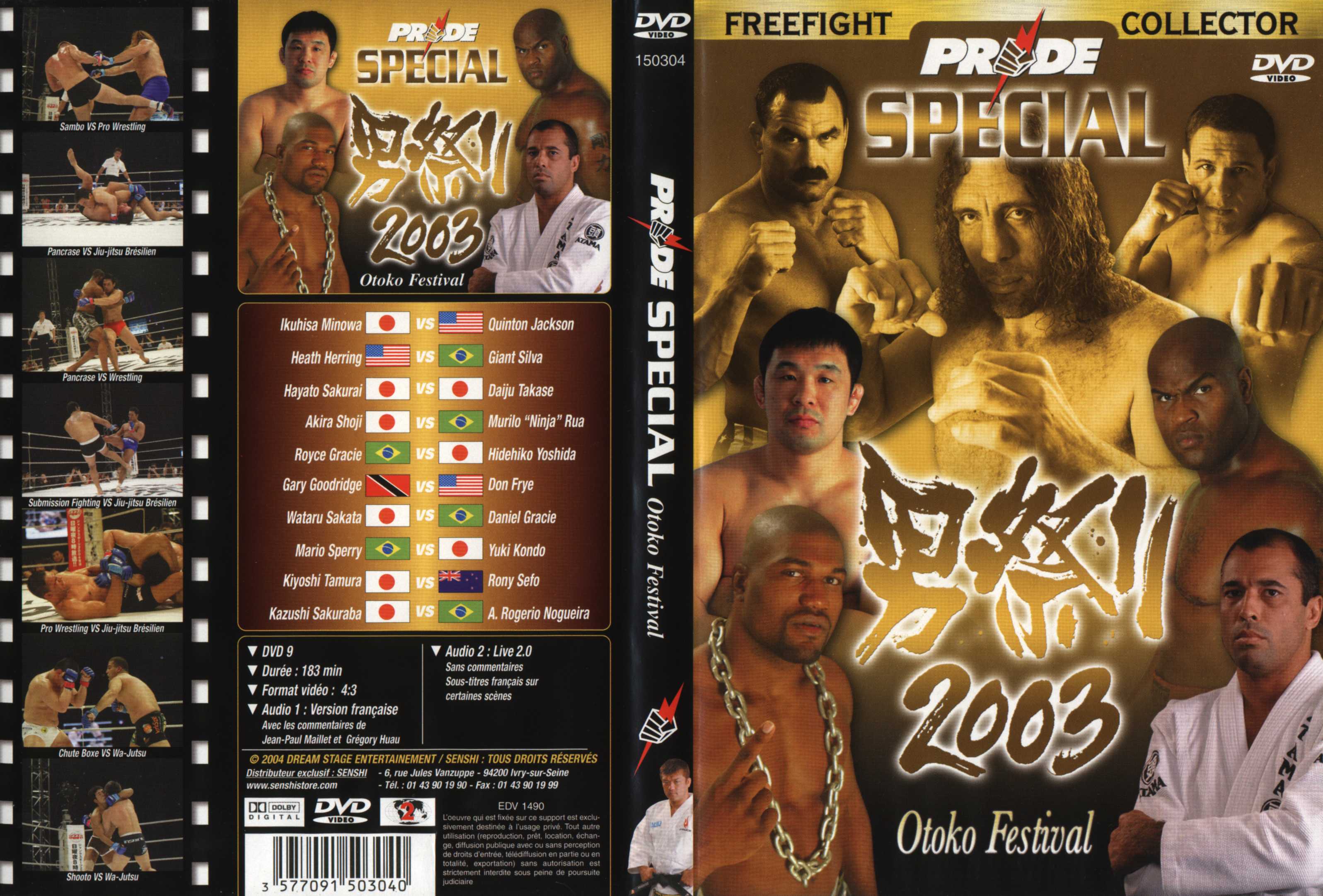 Jaquette DVD Pride special otoko festival 2003