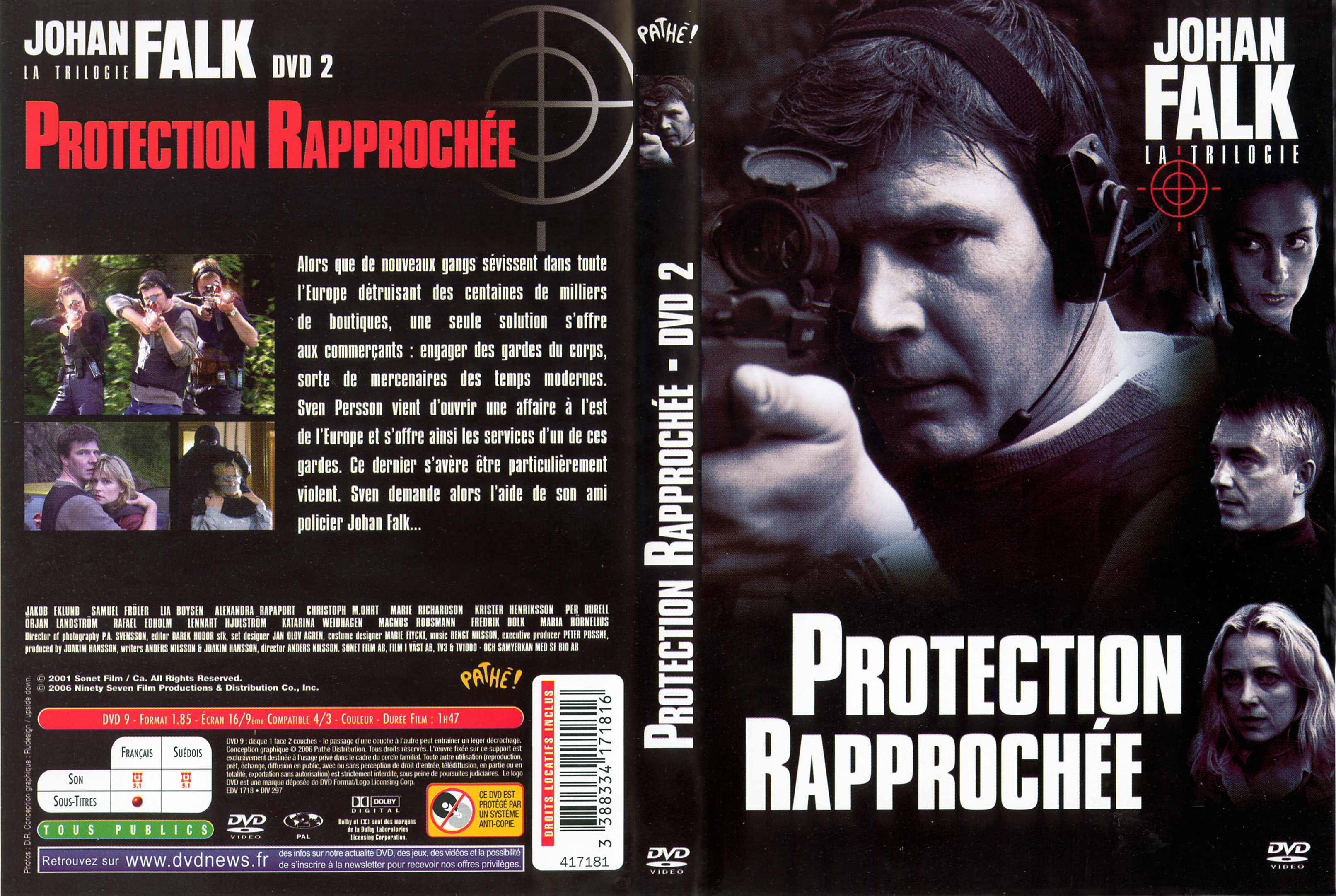 Jaquette DVD Protection rapproche (2001)