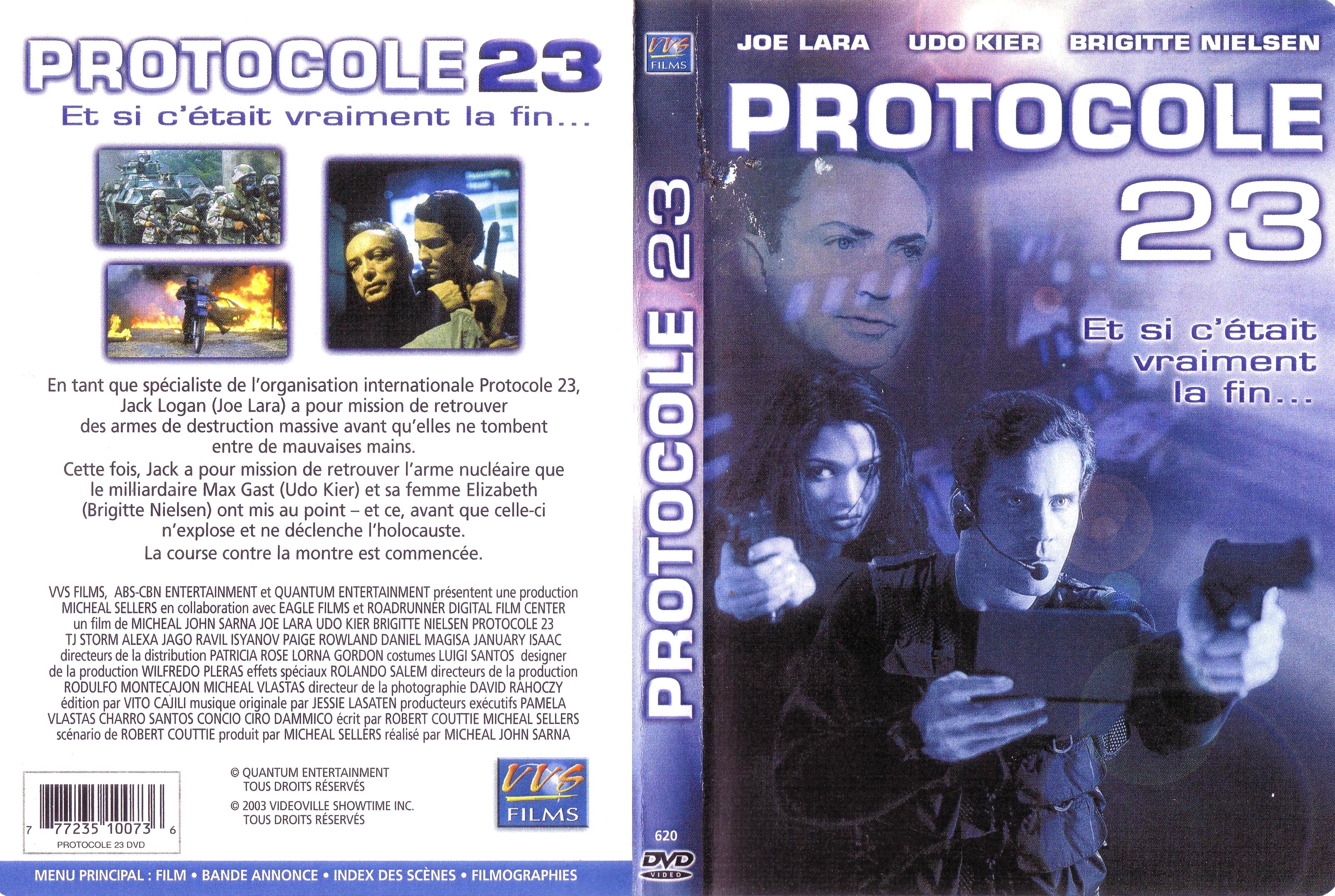 Jaquette DVD Protocole 23