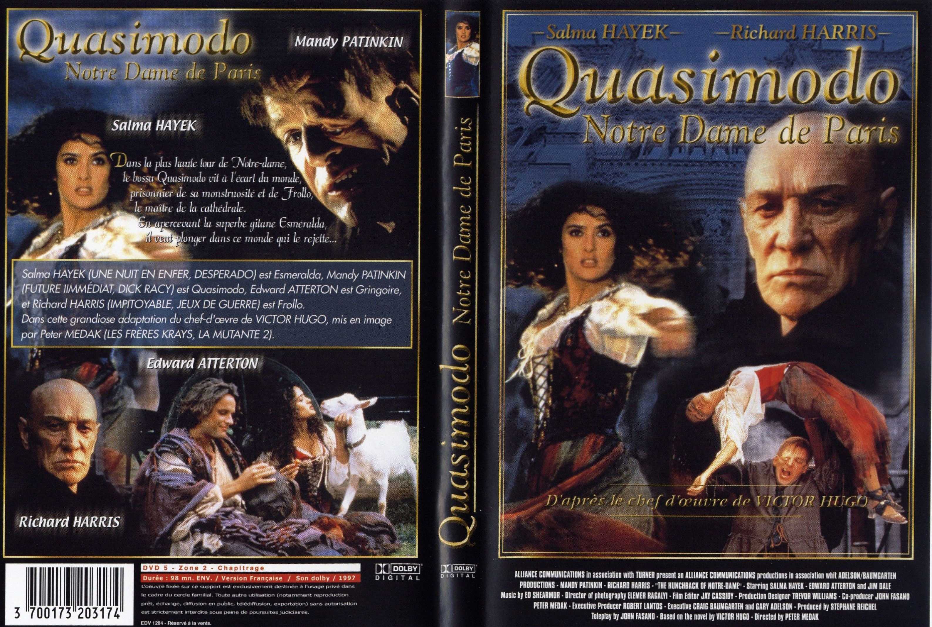 Jaquette DVD Quasimodo (notre dame de paris)