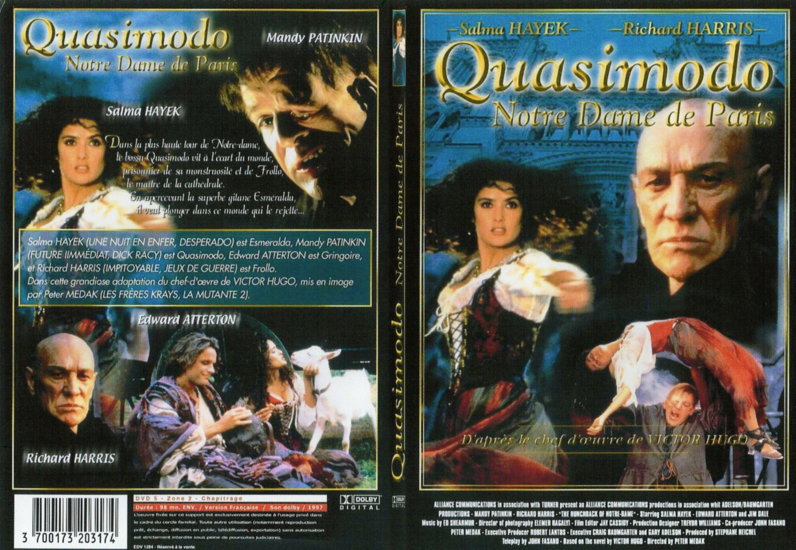 Jaquette DVD Quasimodo (notre dame de paris) - SLIM