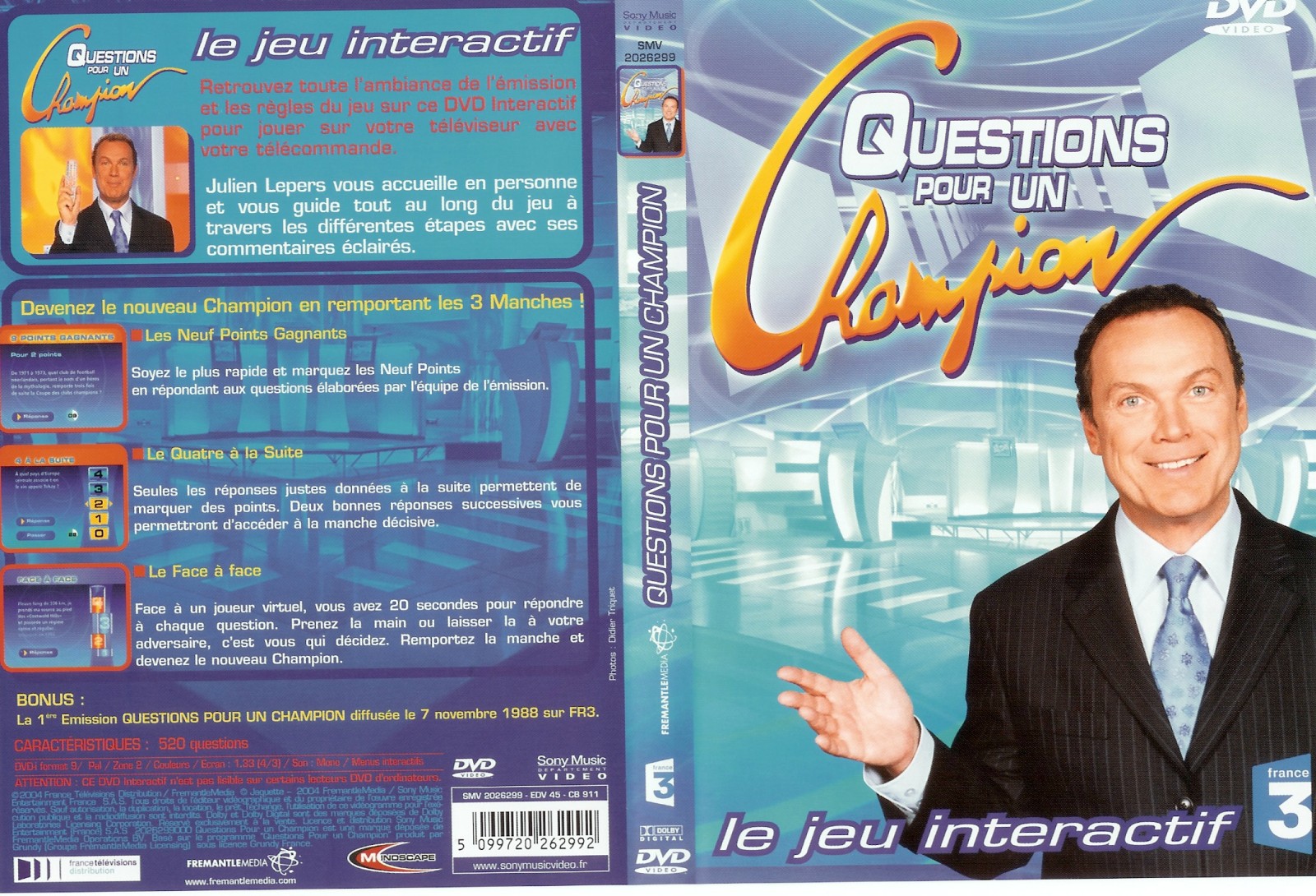 Jaquette DVD Questions pour un champion