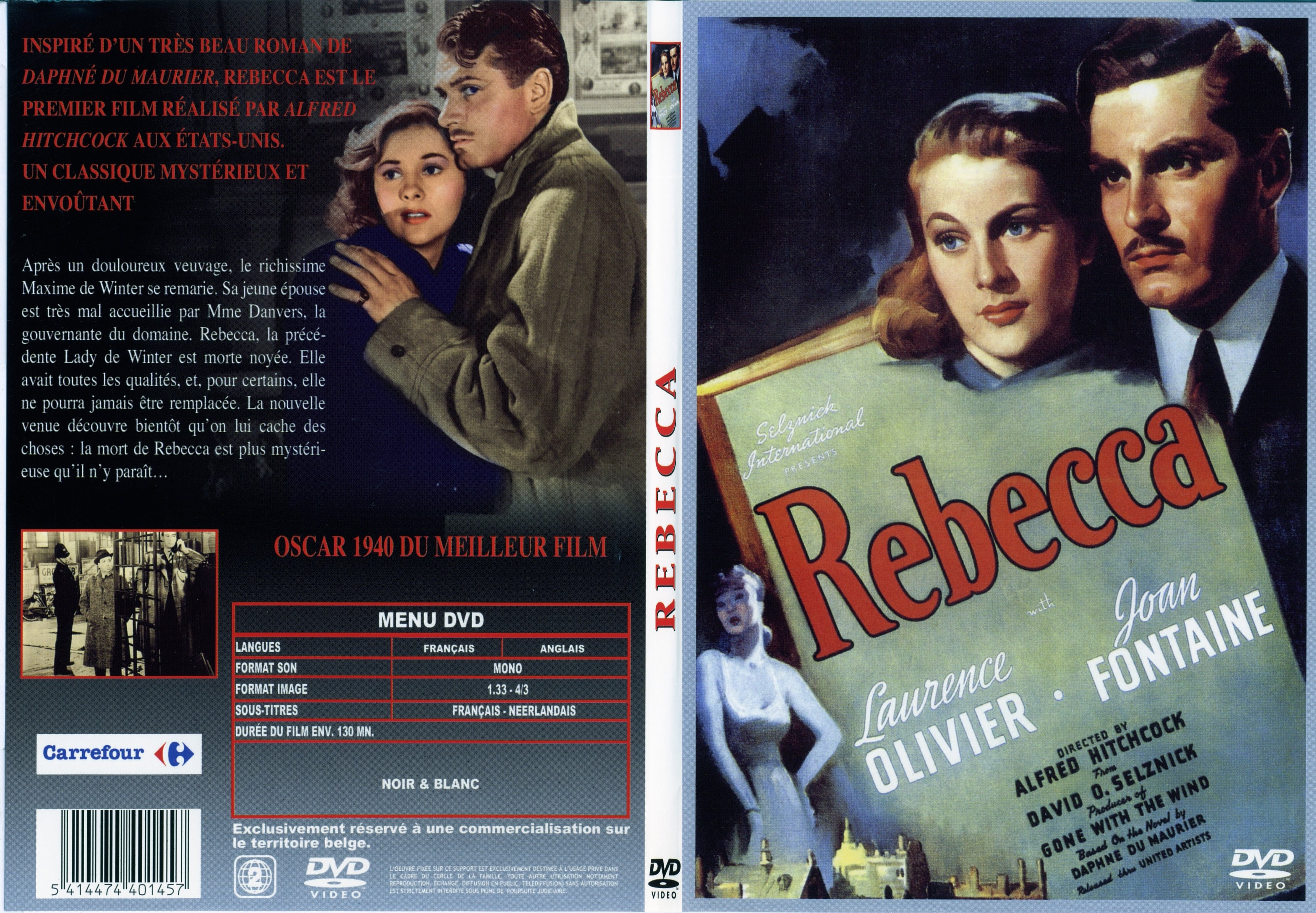 Jaquette DVD Rebecca - SLIM