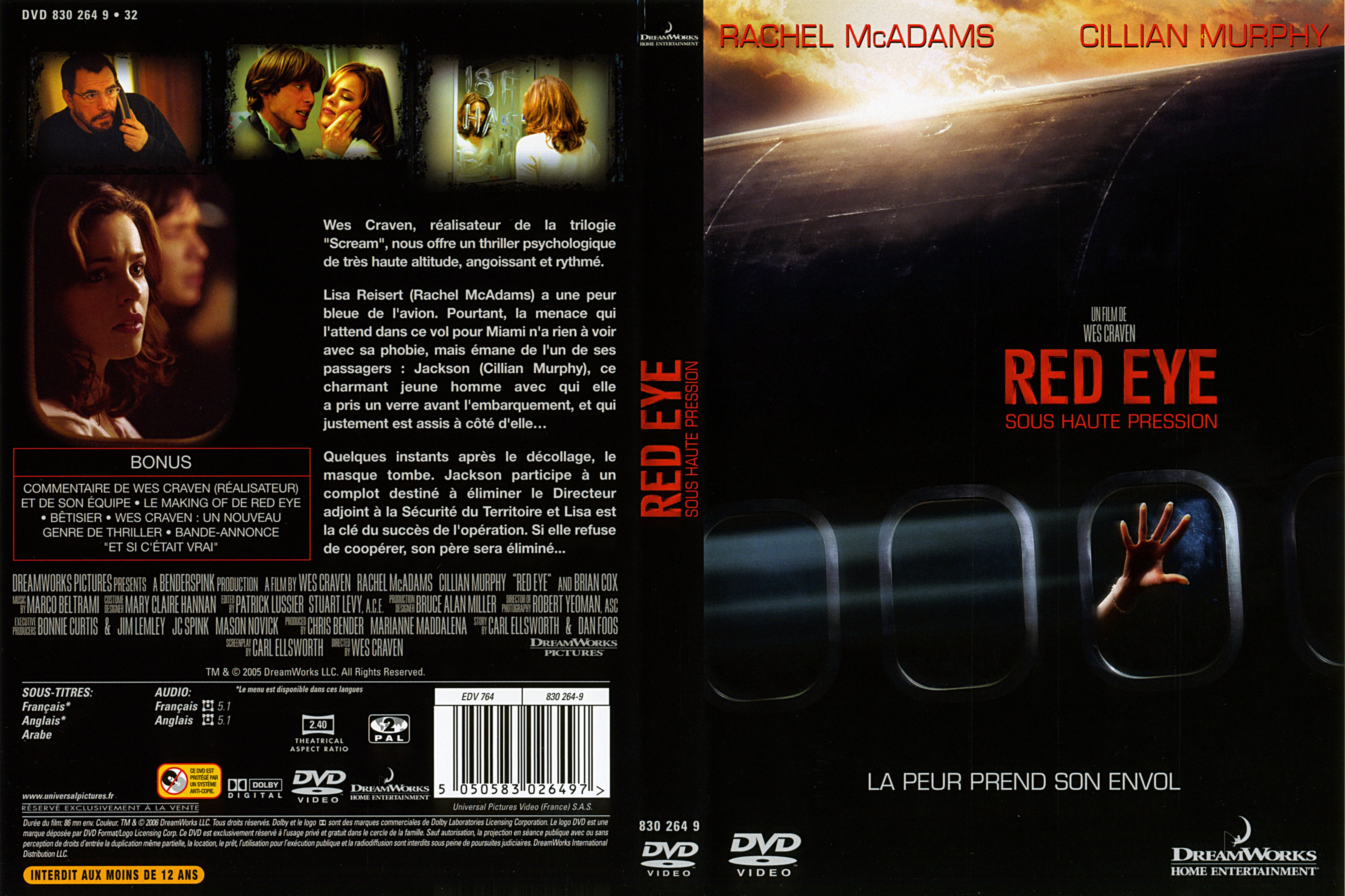 Jaquette DVD Red eye v2