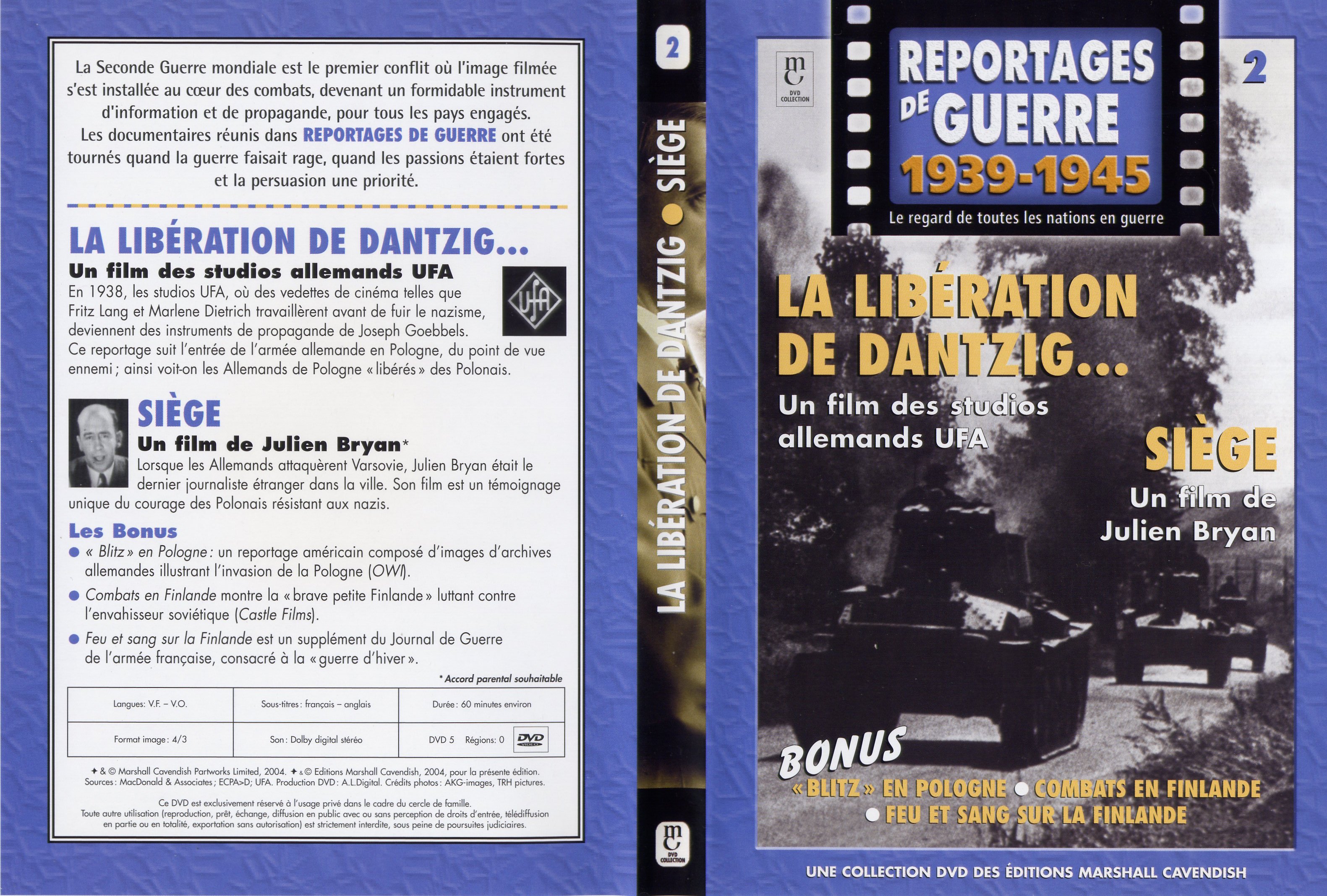 Jaquette DVD Reportages de guerre vol 2