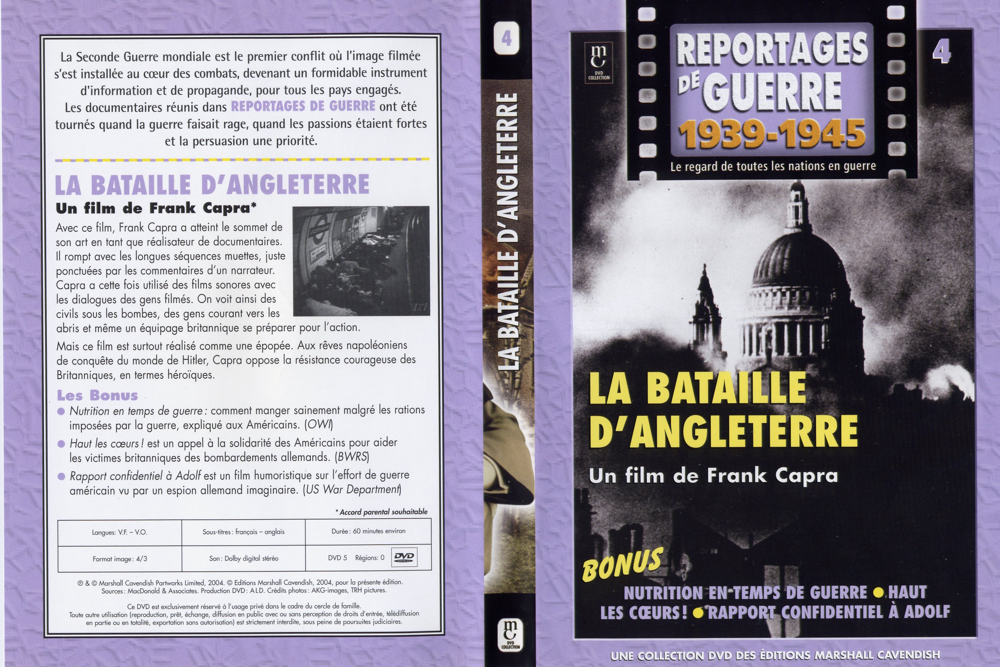 Jaquette DVD Reportages de guerre vol 4