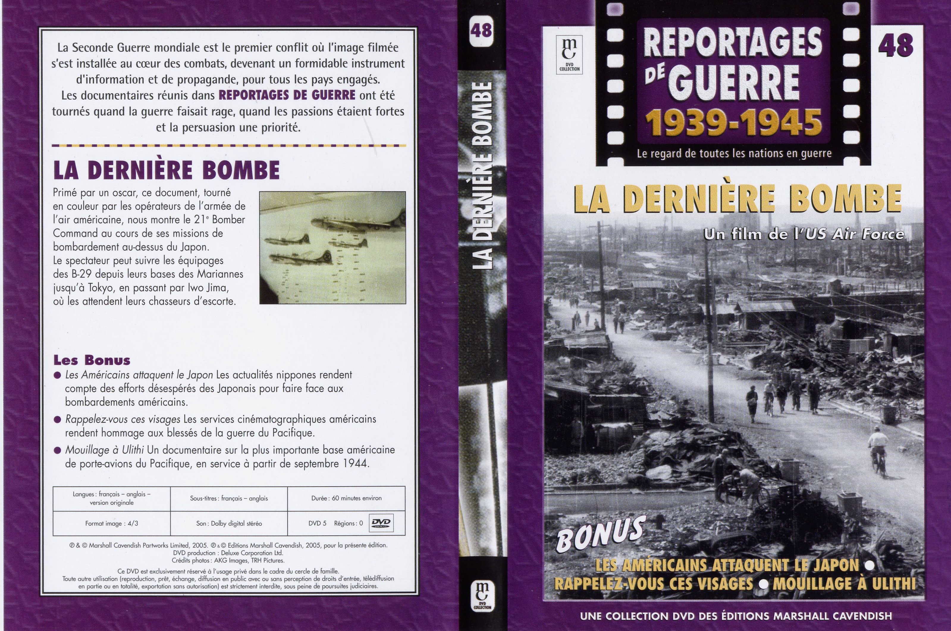 Jaquette DVD Reportages de guerre vol 48