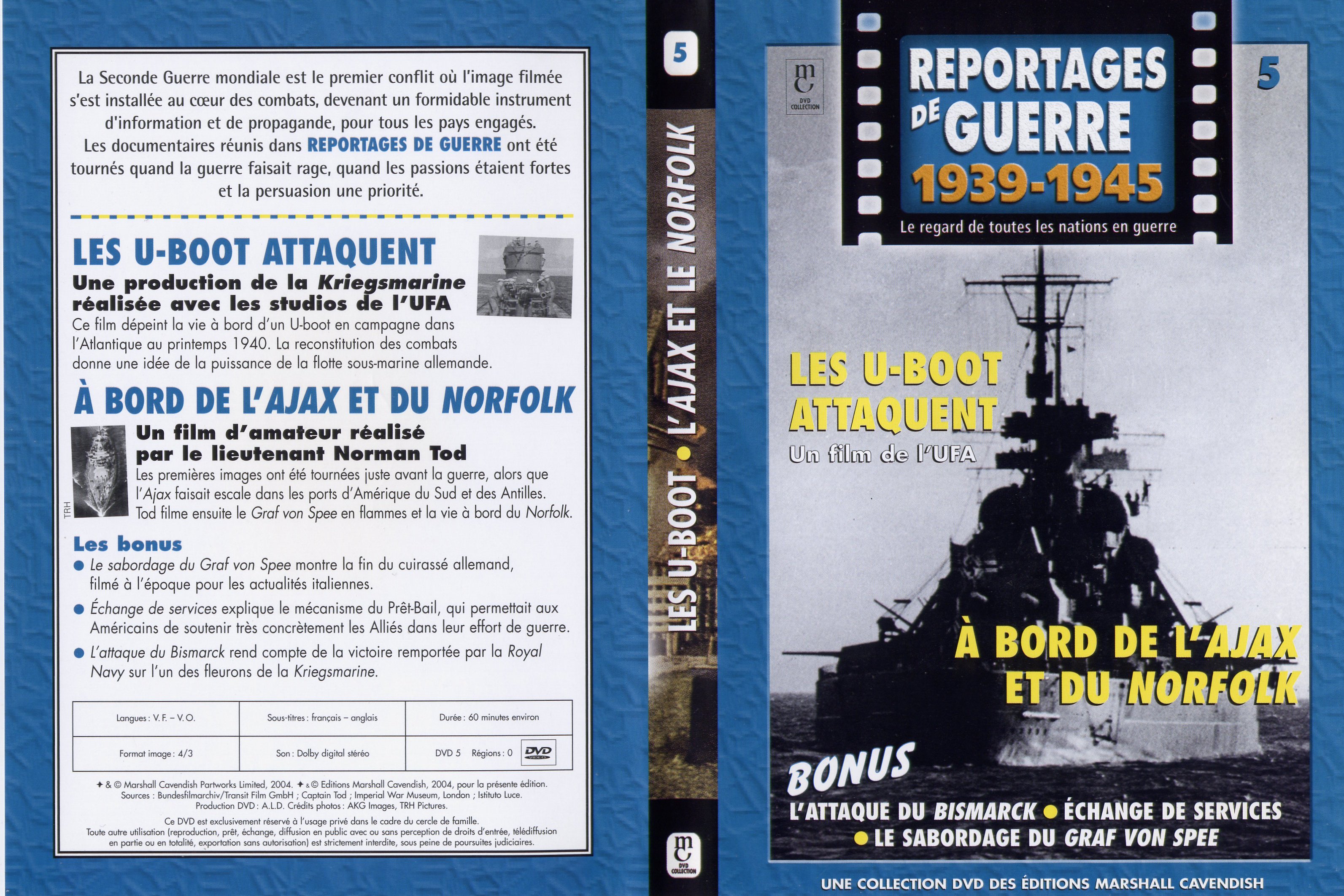 Jaquette DVD Reportages de guerre vol 5