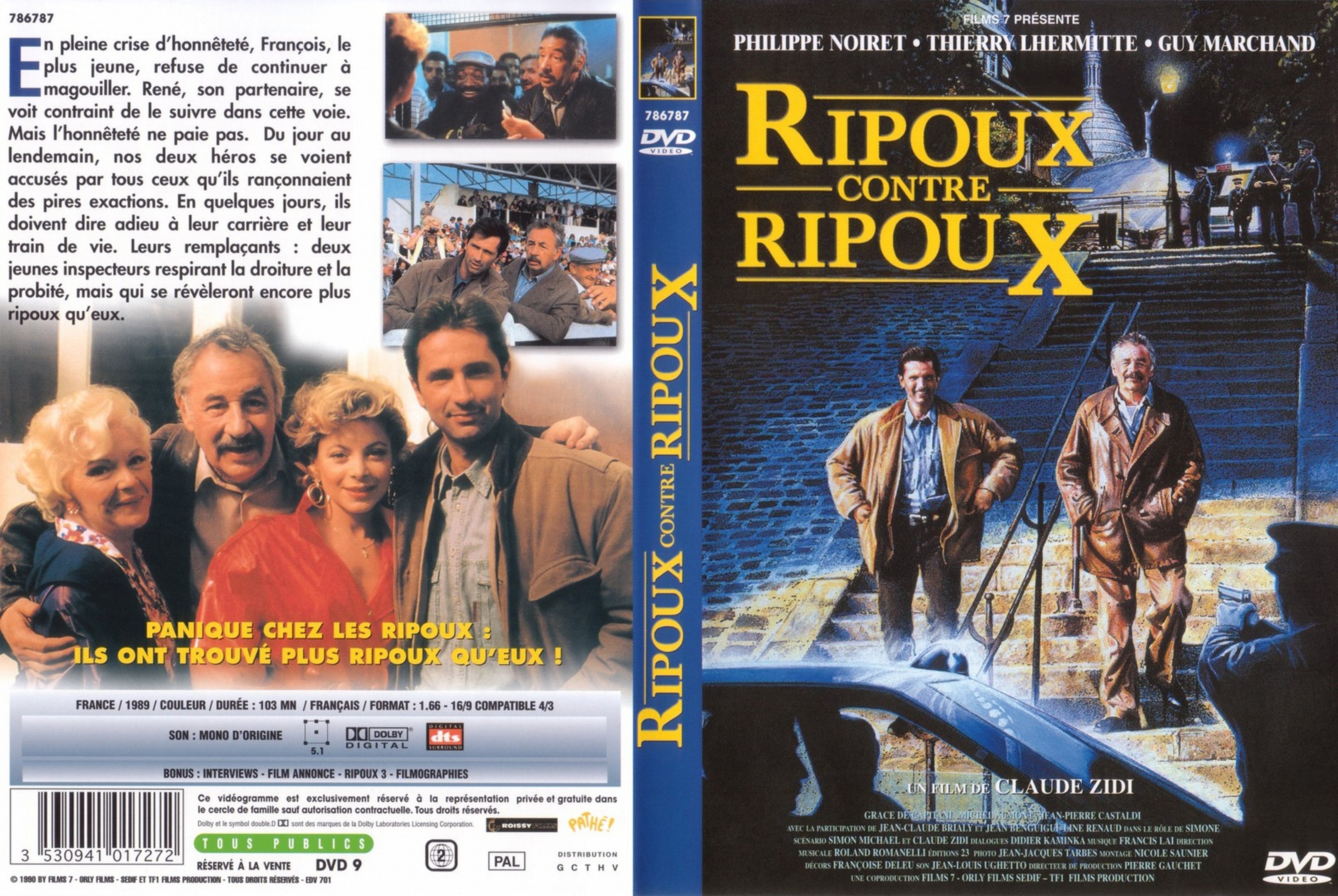 Jaquette DVD Ripoux contre ripoux