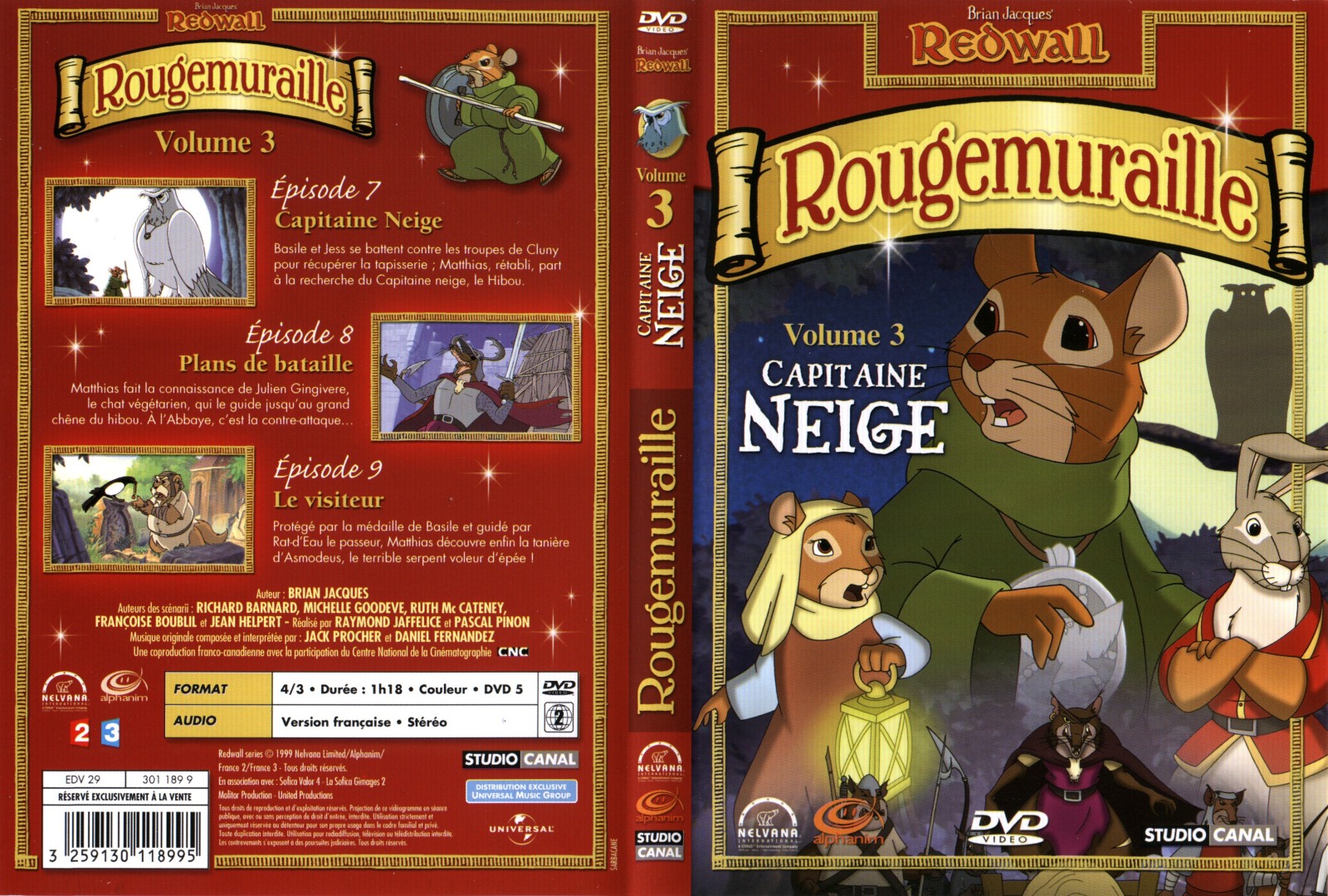 Jaquette DVD Rougemuraille vol 3
