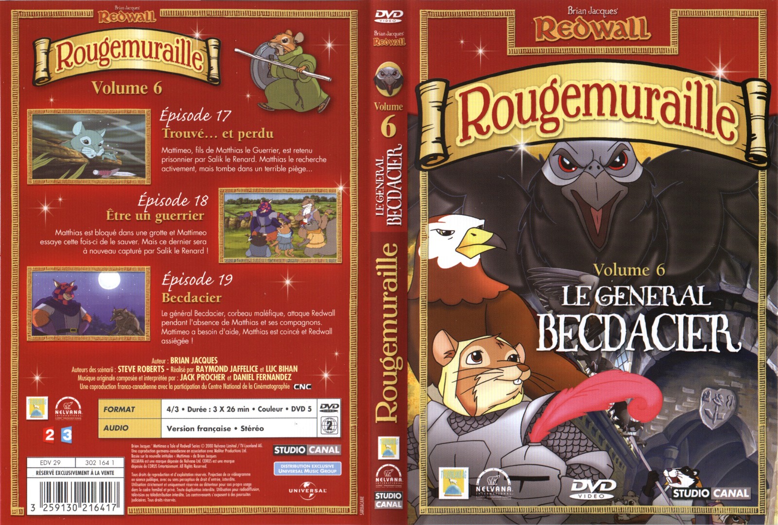 Jaquette DVD Rougemuraille vol 6