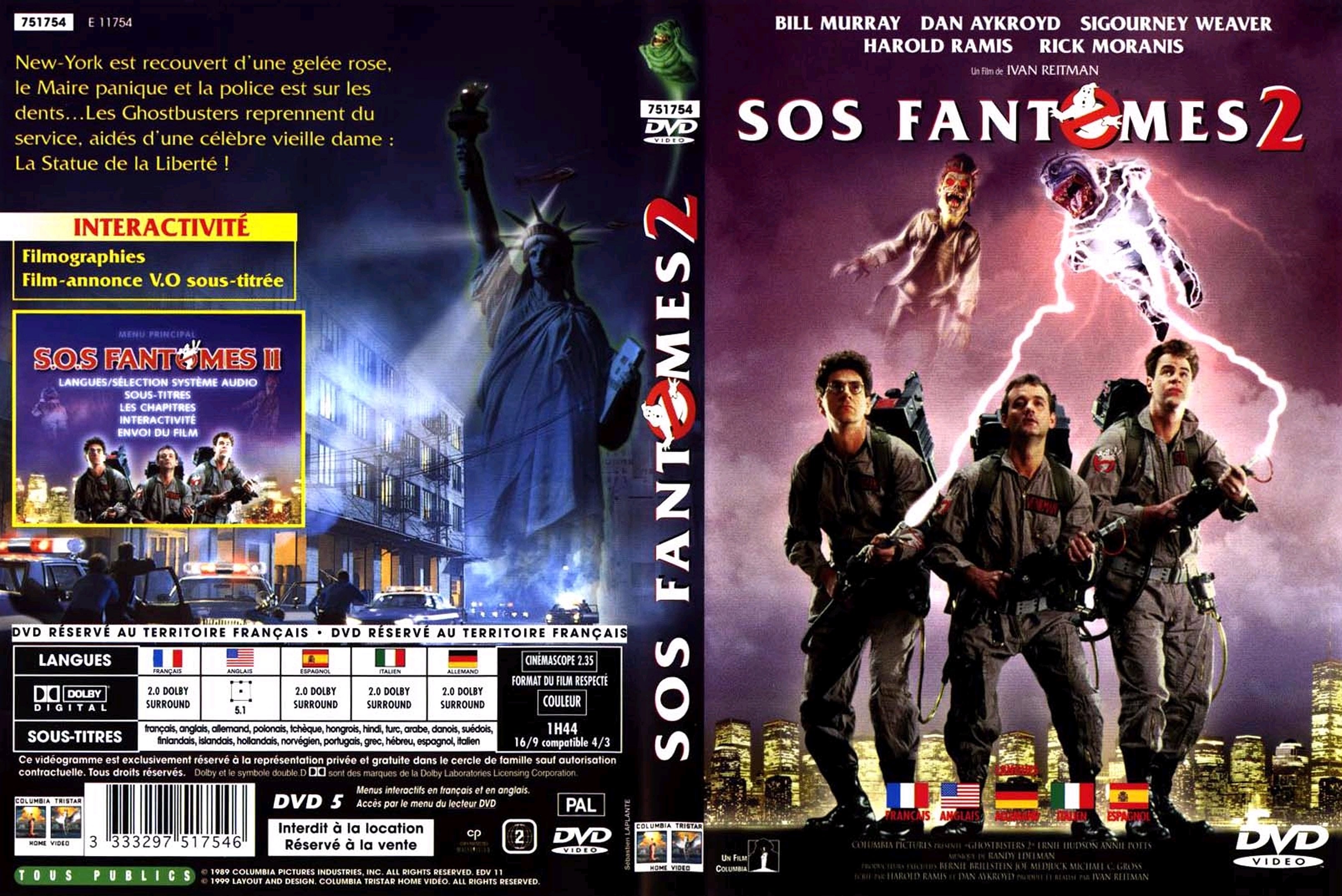 Jaquette DVD SOS fantomes 2 v2