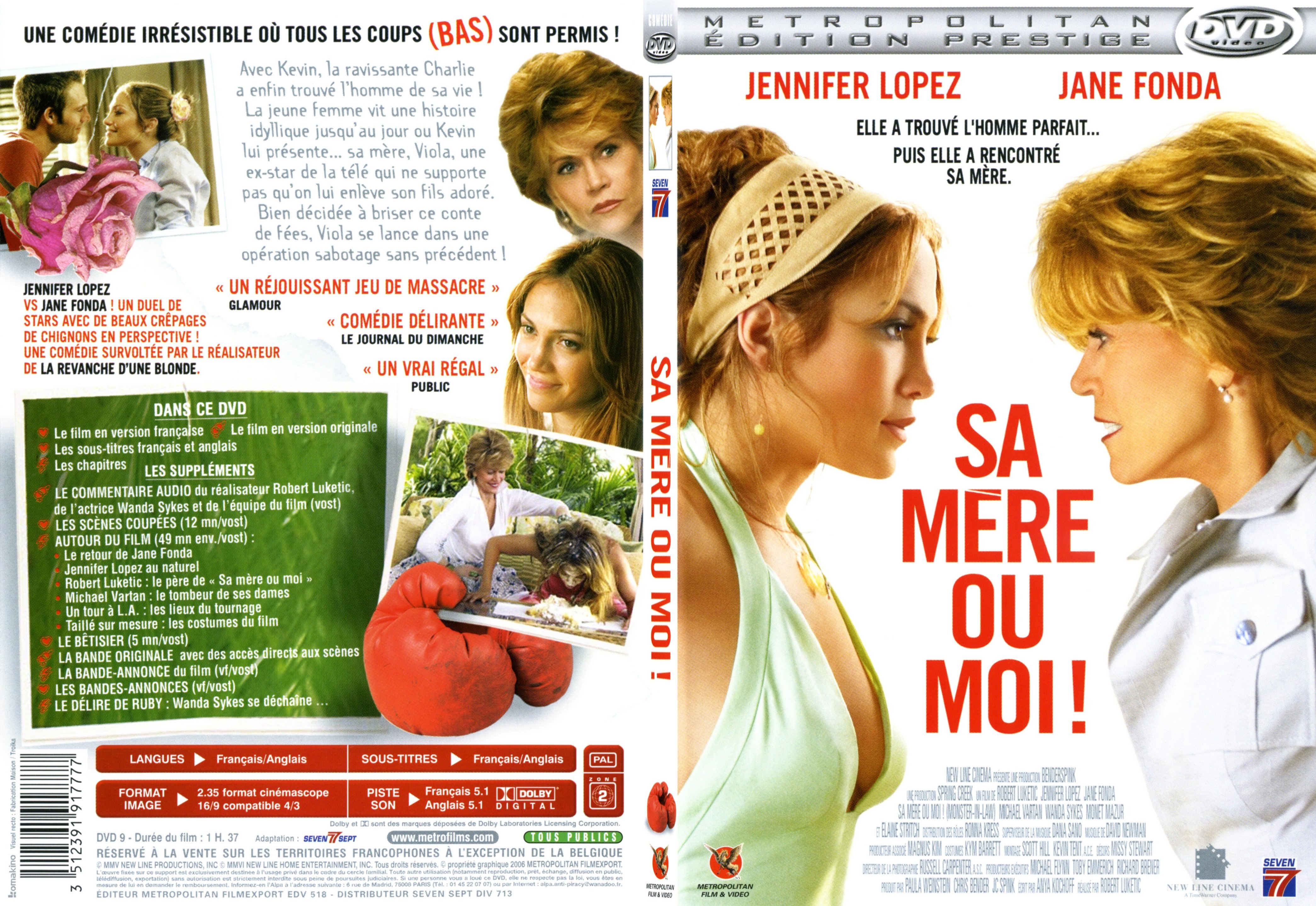 Jaquette DVD Sa mre ou moi - SLIM