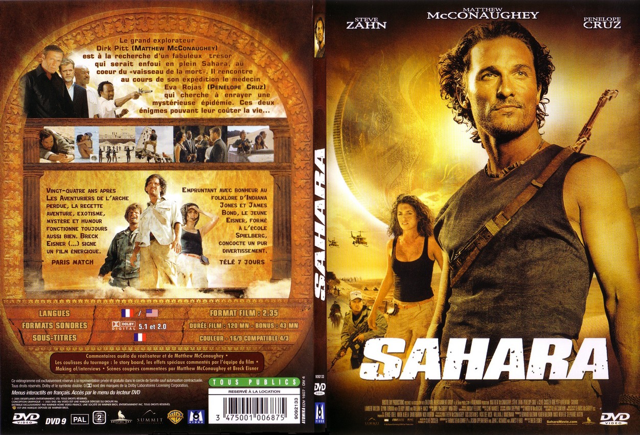 Jaquette DVD Sahara - SLIM