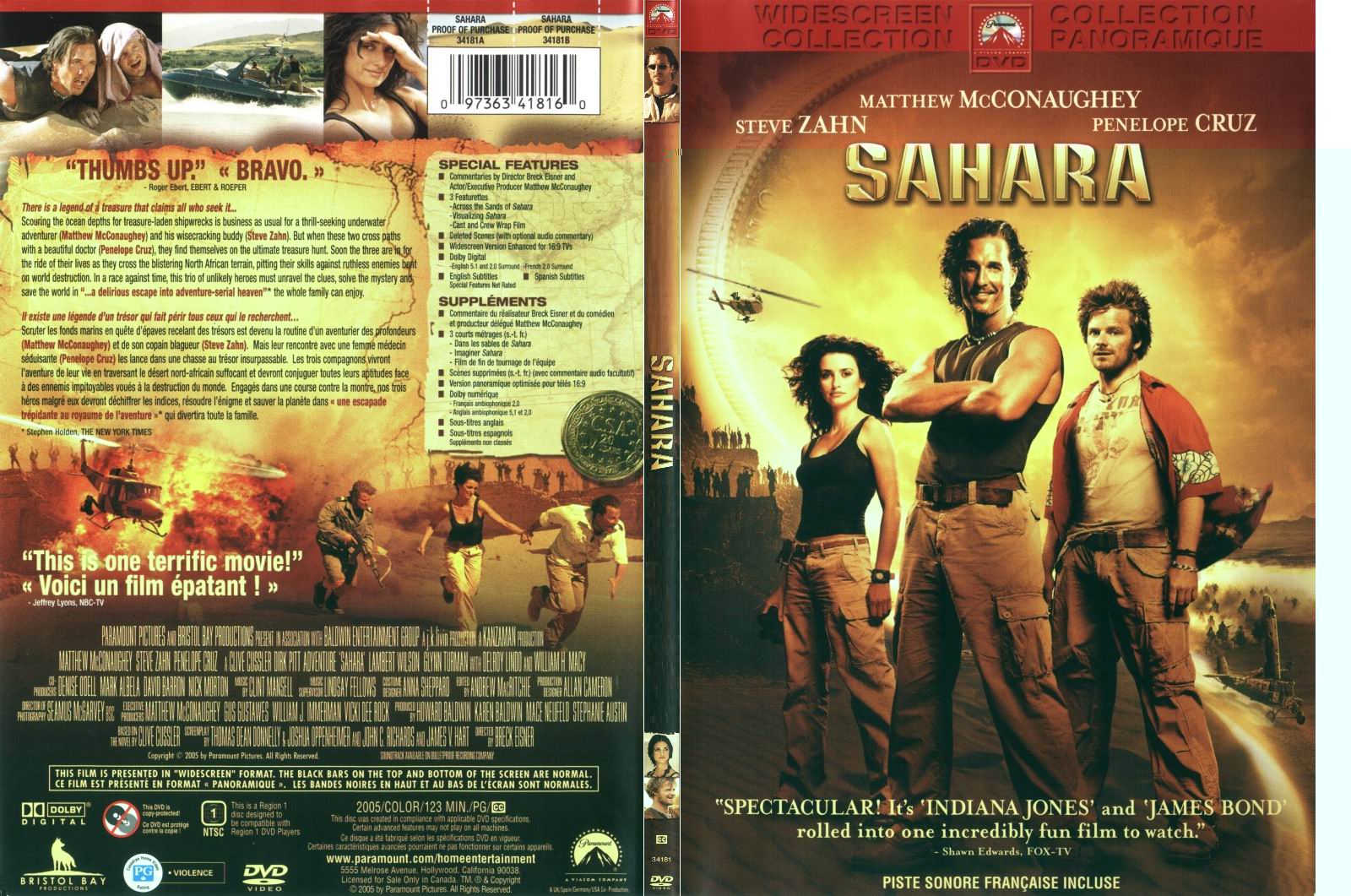 Jaquette DVD Sahara - SLIM v2