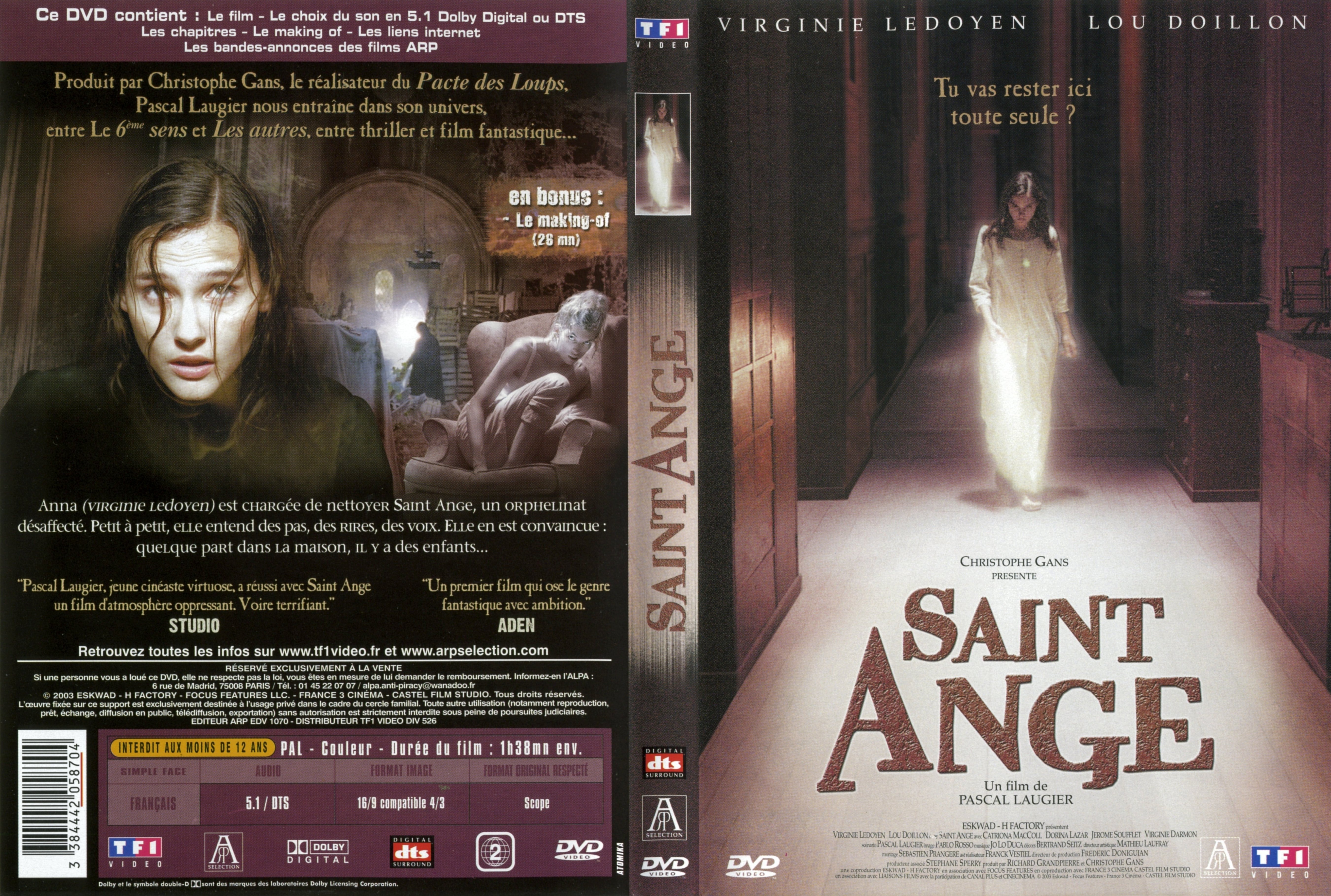 Jaquette DVD Saint Ange