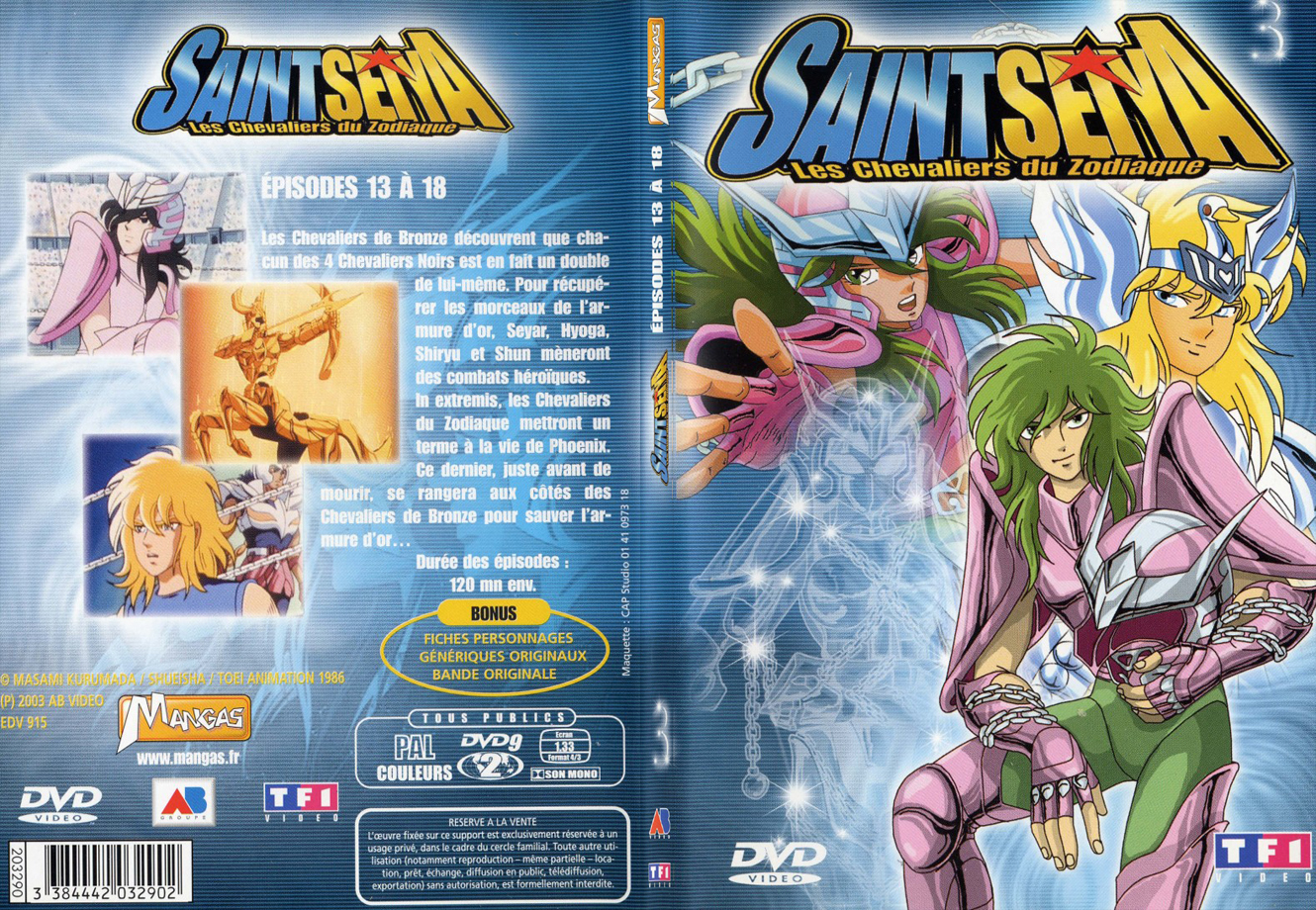 Jaquette DVD Saint Seiya vol 03 - SLIM