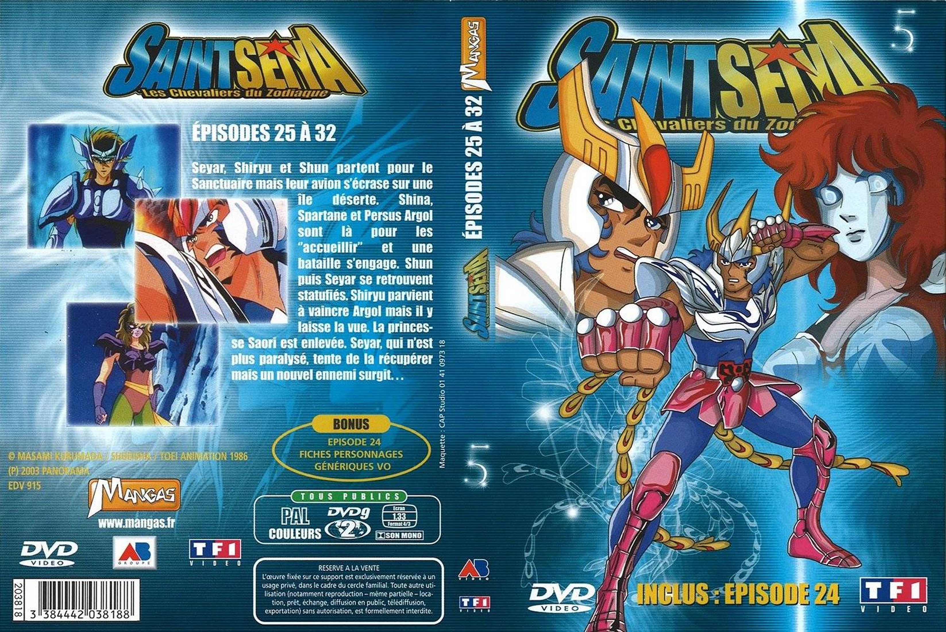 Jaquette DVD Saint Seiya vol 05