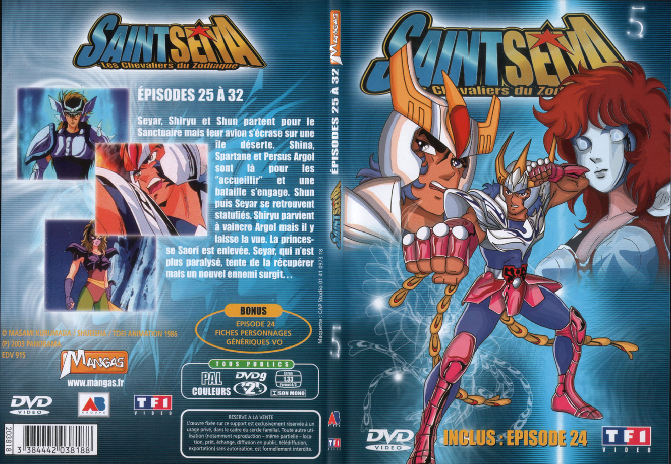 Jaquette DVD Saint Seiya vol 05 - SLIM