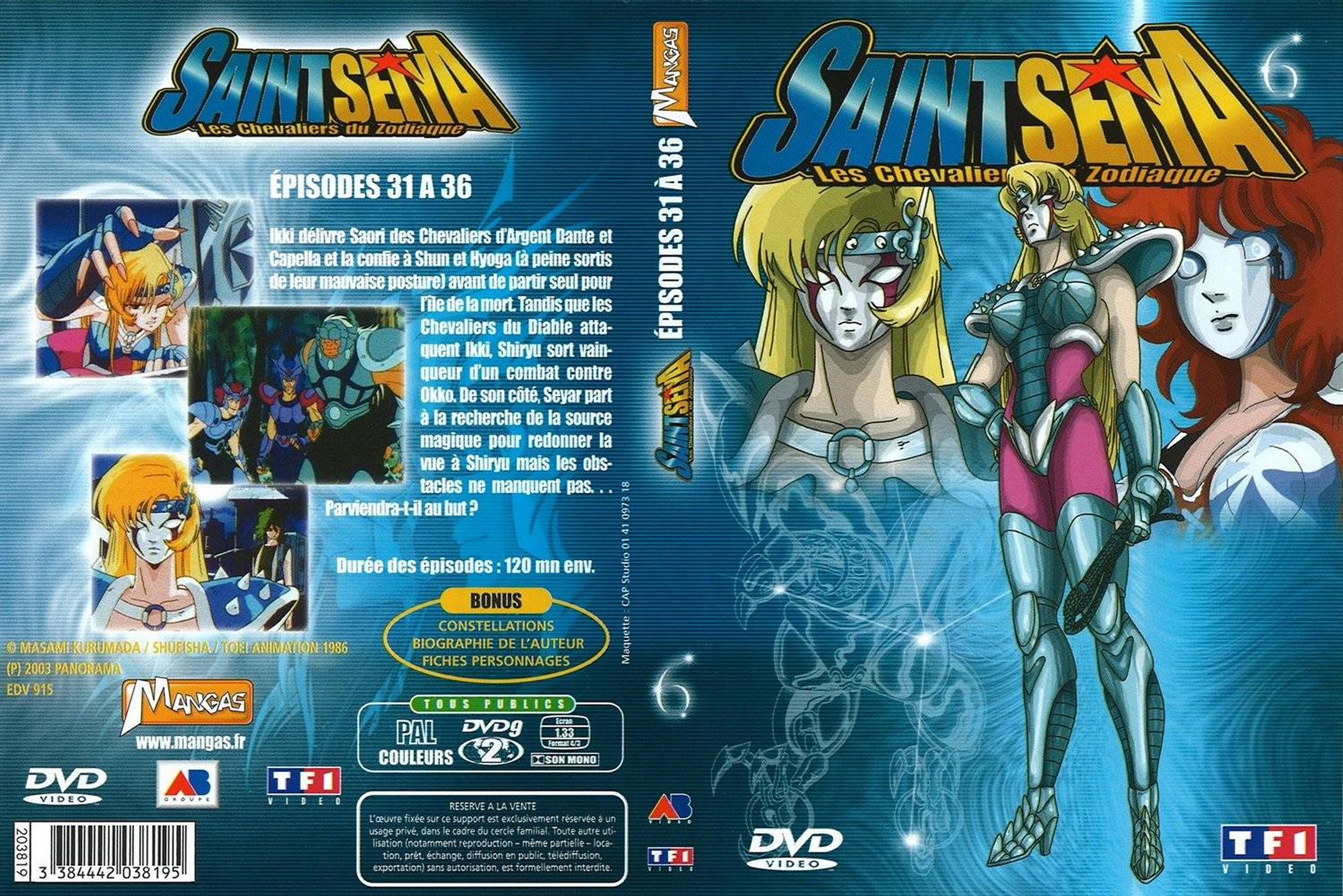 Jaquette DVD Saint Seiya vol 06