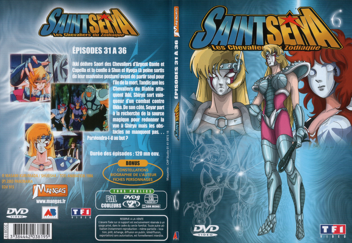 Jaquette DVD Saint Seiya vol 06 - SLIM