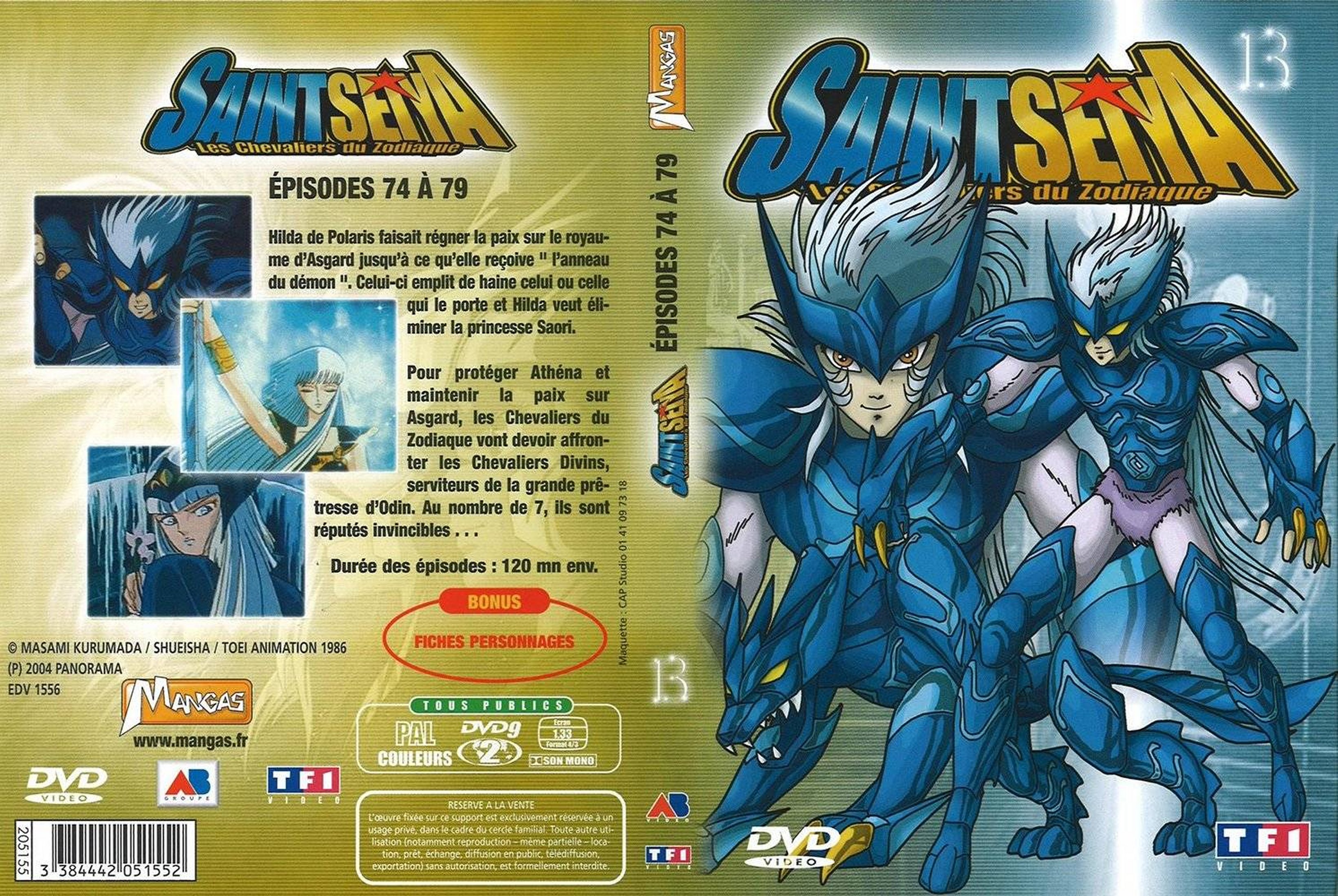 Jaquette DVD Saint Seiya vol 13