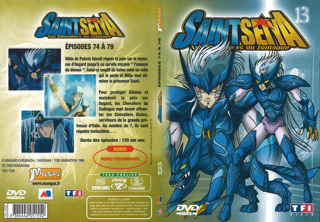 Jaquette DVD Saint Seiya vol 13 - SLIM