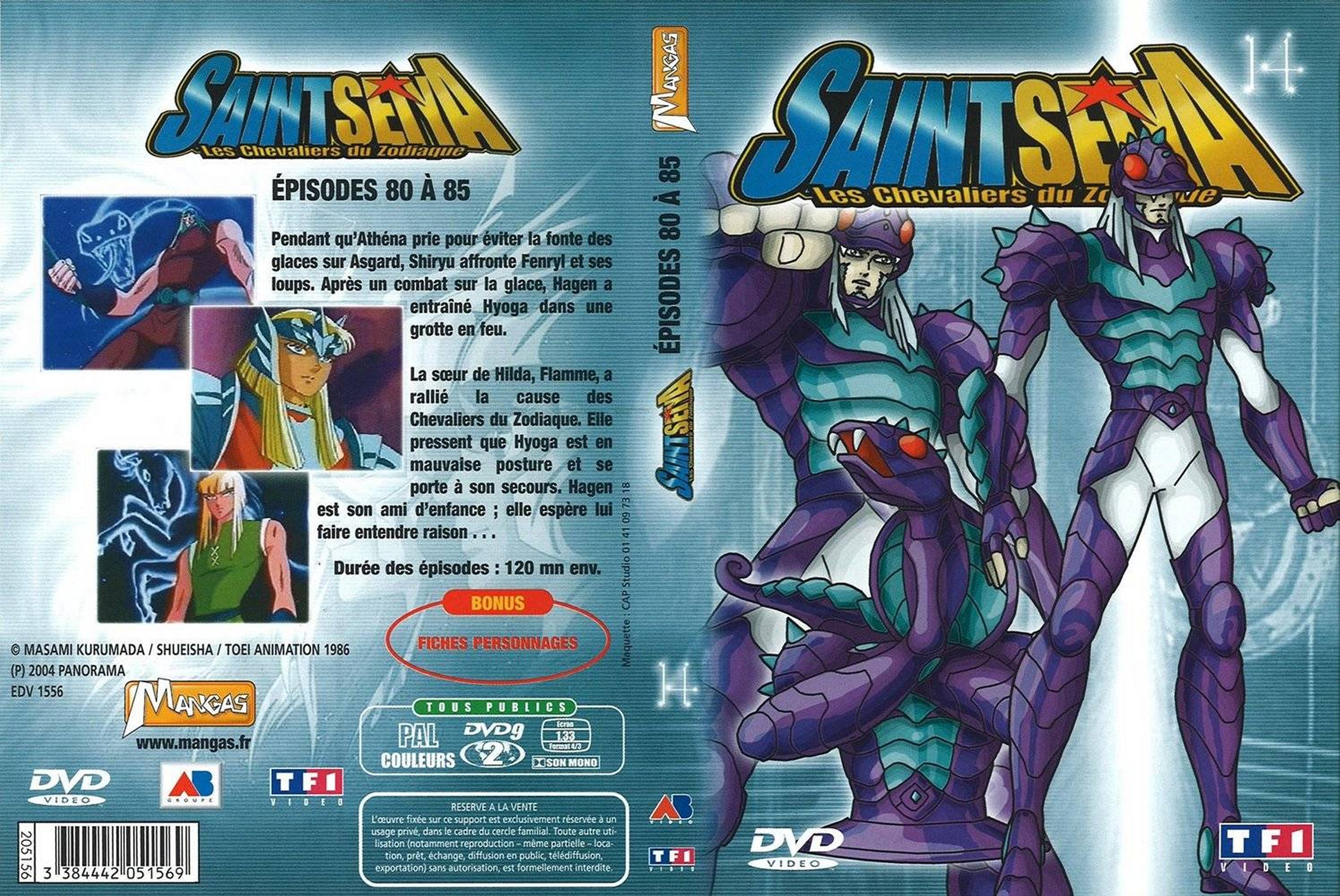 Jaquette DVD Saint Seiya vol 14