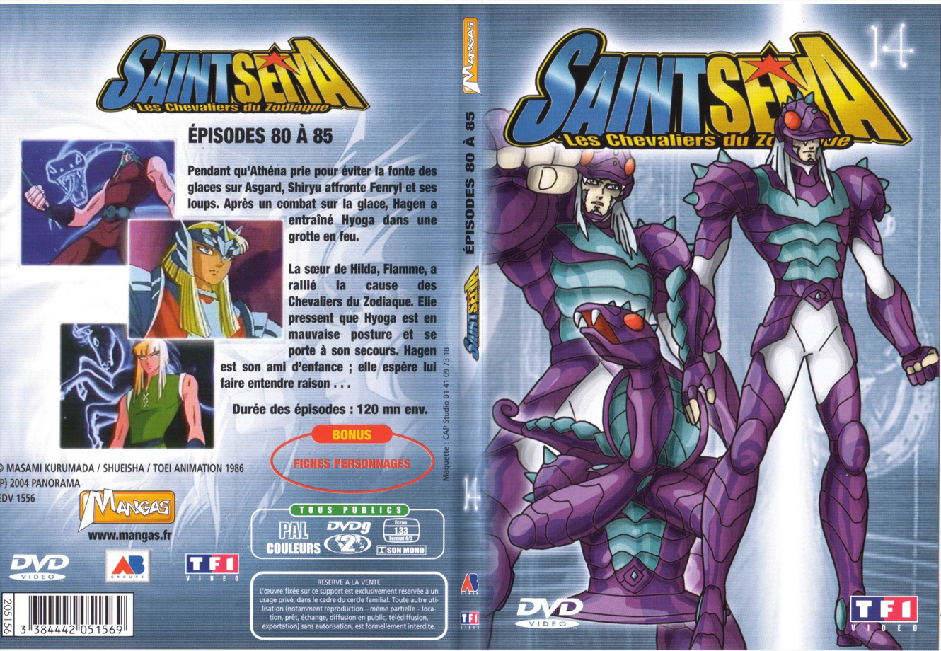 Jaquette DVD Saint Seiya vol 14 - SLIM